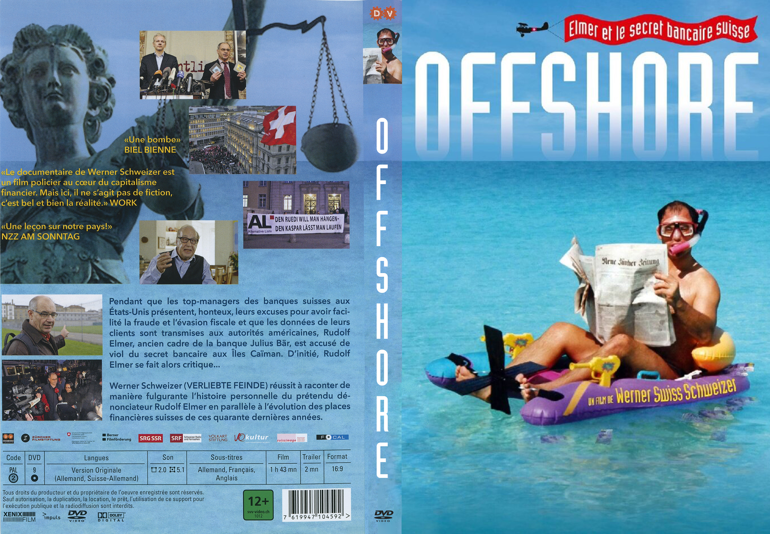 Jaquette DVD Offshore - Elmer et le secret bancaire suisse custom