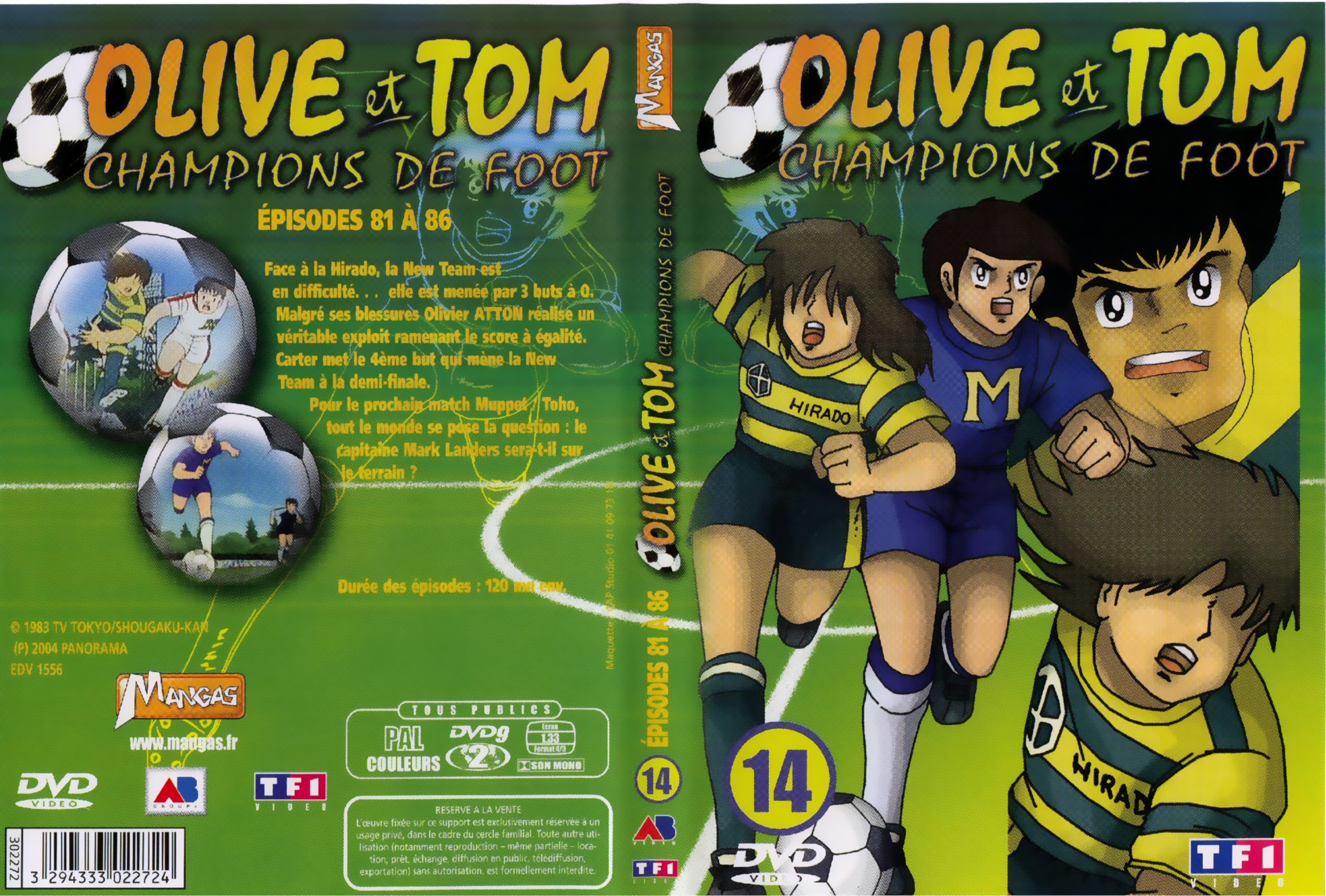 Jaquette DVD Olive et Tom vol 14