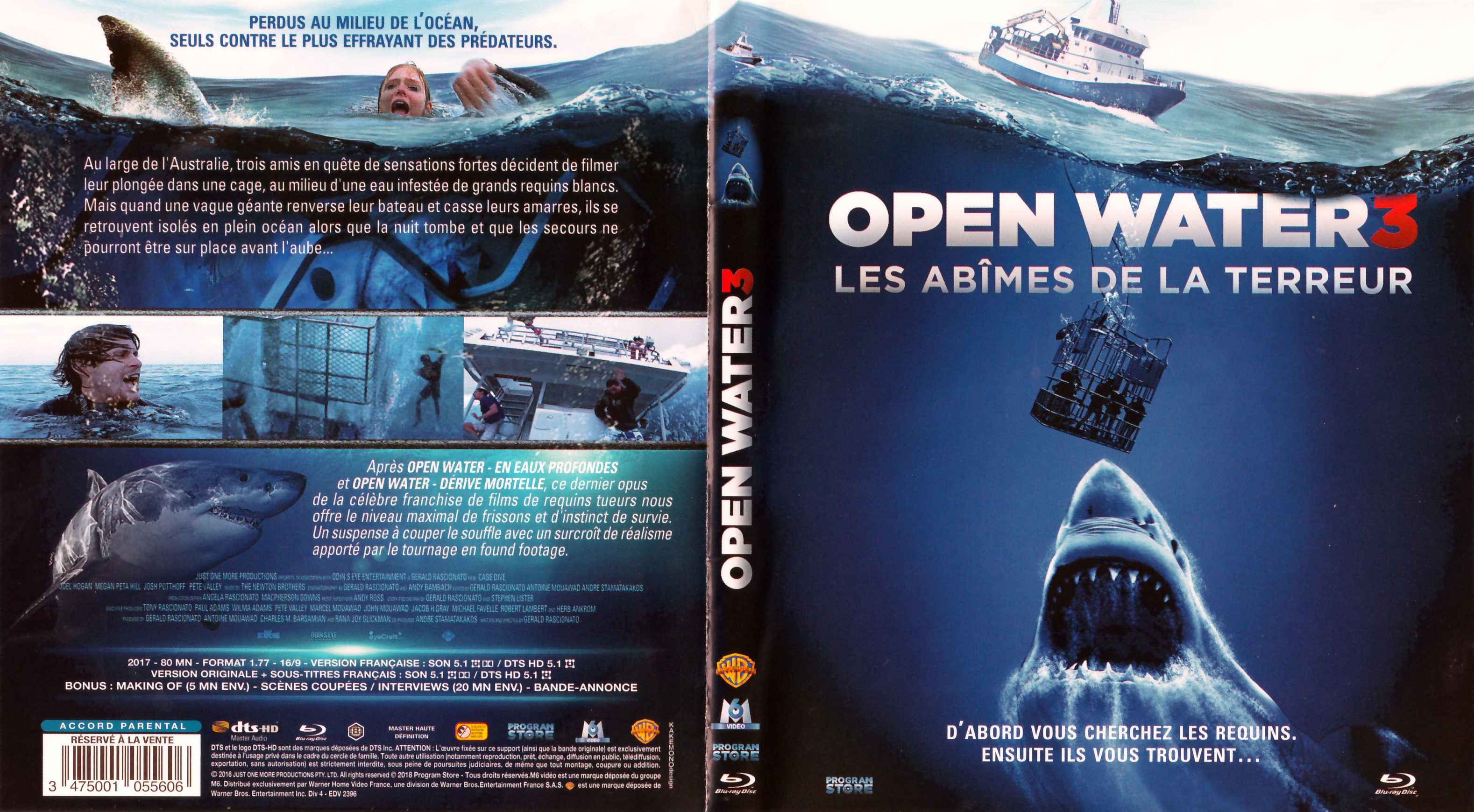 Jaquette DVD Open water 3 - Les abimes de la terreur (BLU-RAY)