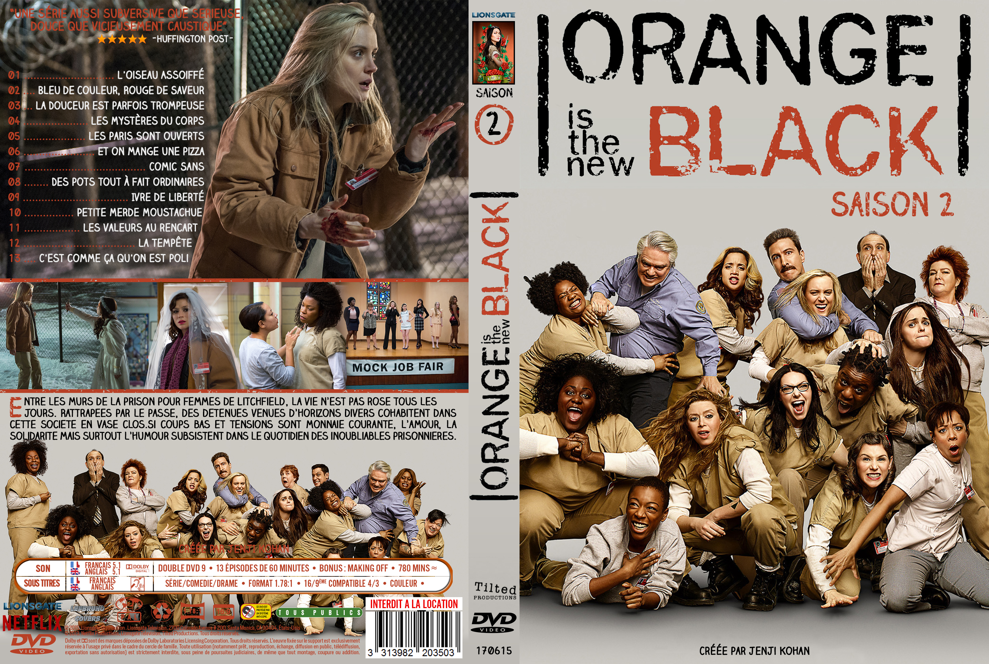 Jaquette DVD Orange Is The New Black Saison 2 custom