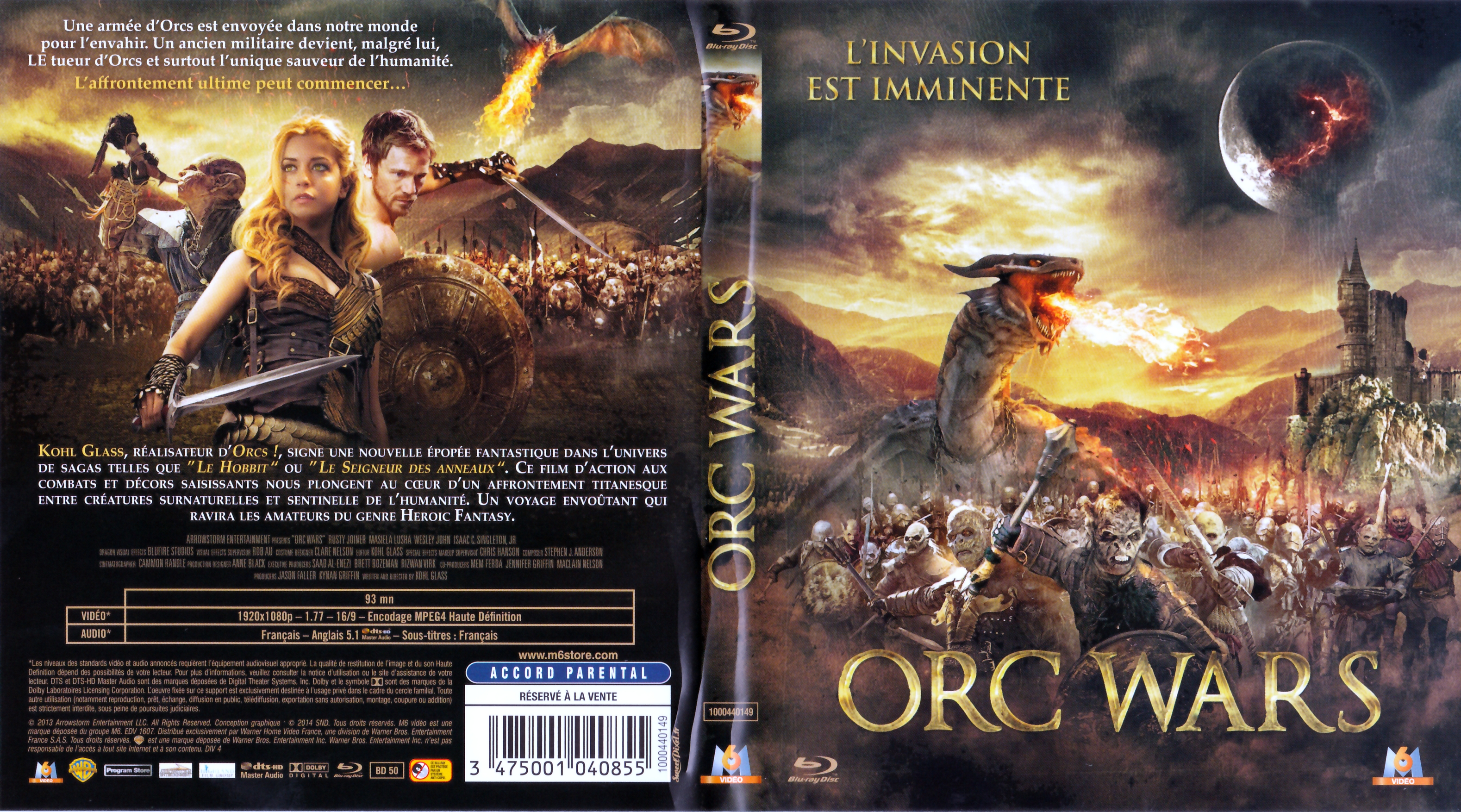 Jaquette DVD Orc wars (BLU-RAY)