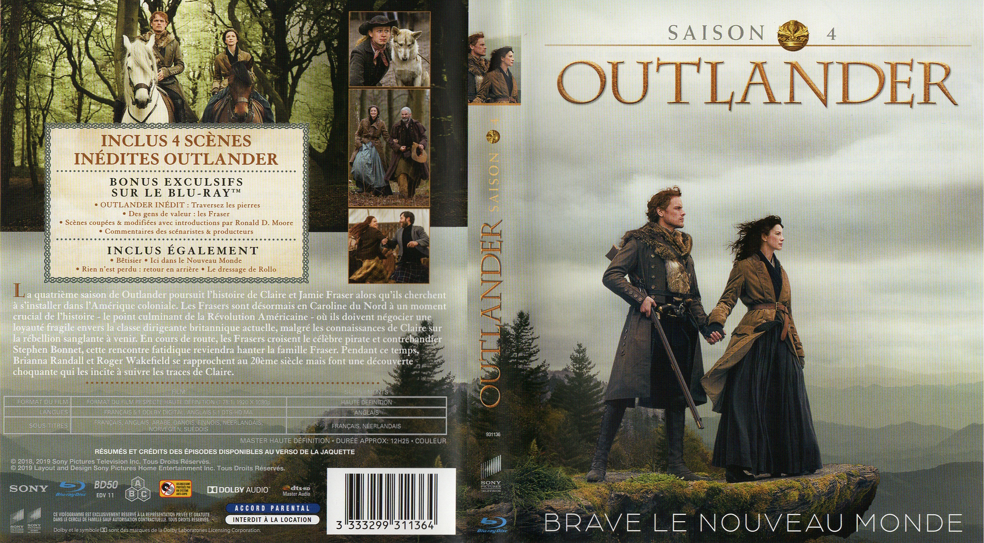 Jaquette DVD Outlander Saison 4 (BLU-RAY)