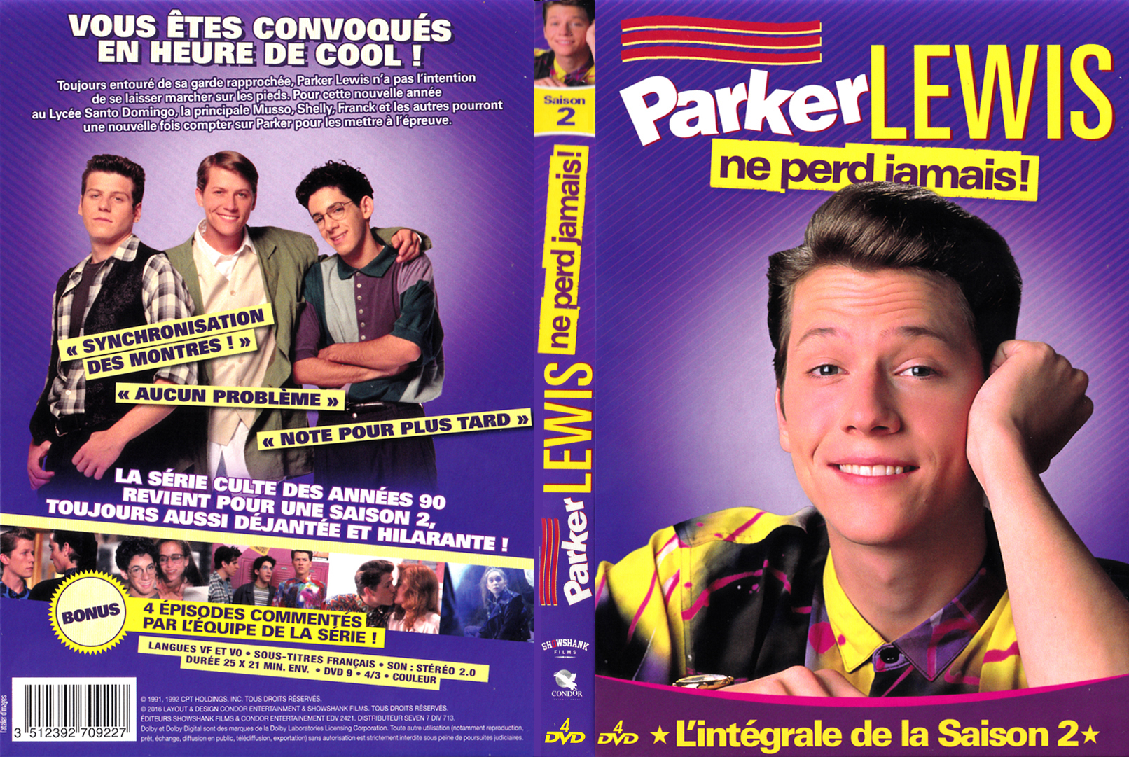 Jaquette DVD Parker Lewis ne perd jamais saison 2