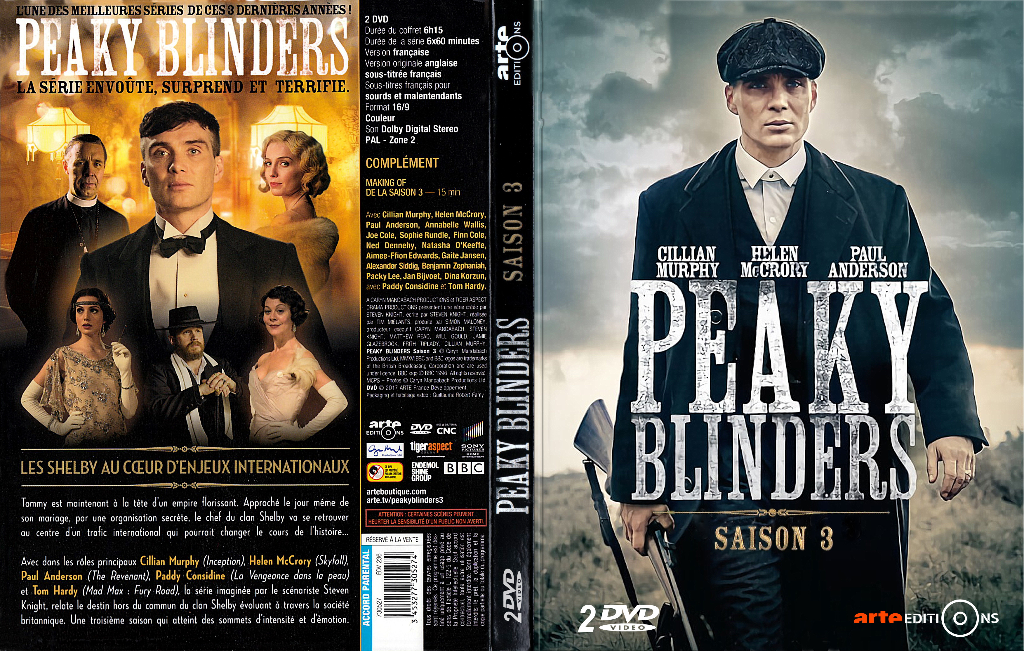 Jaquette DVD Peaky blinders Saison 3