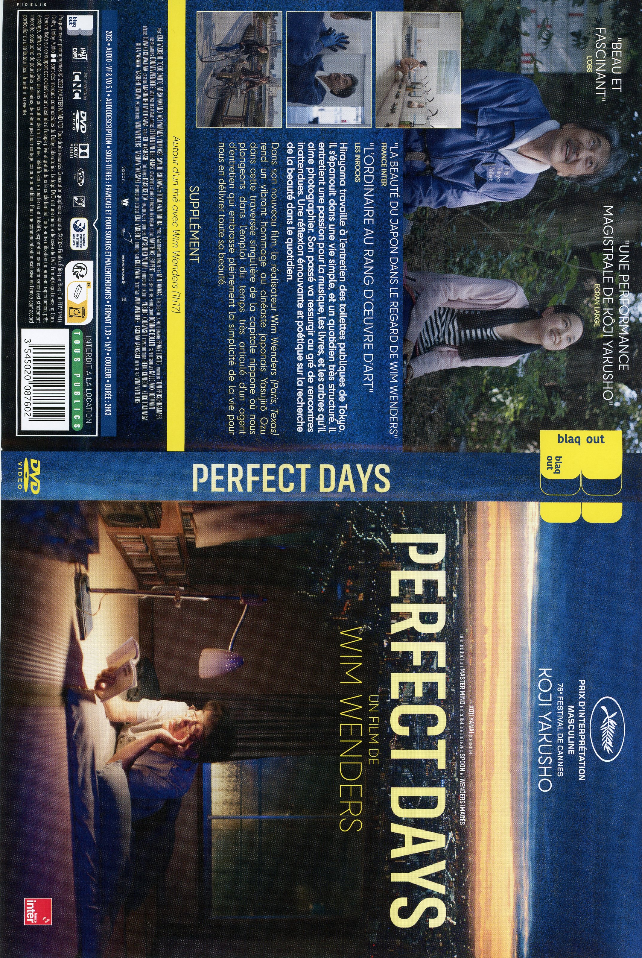 Jaquette DVD Perfect days