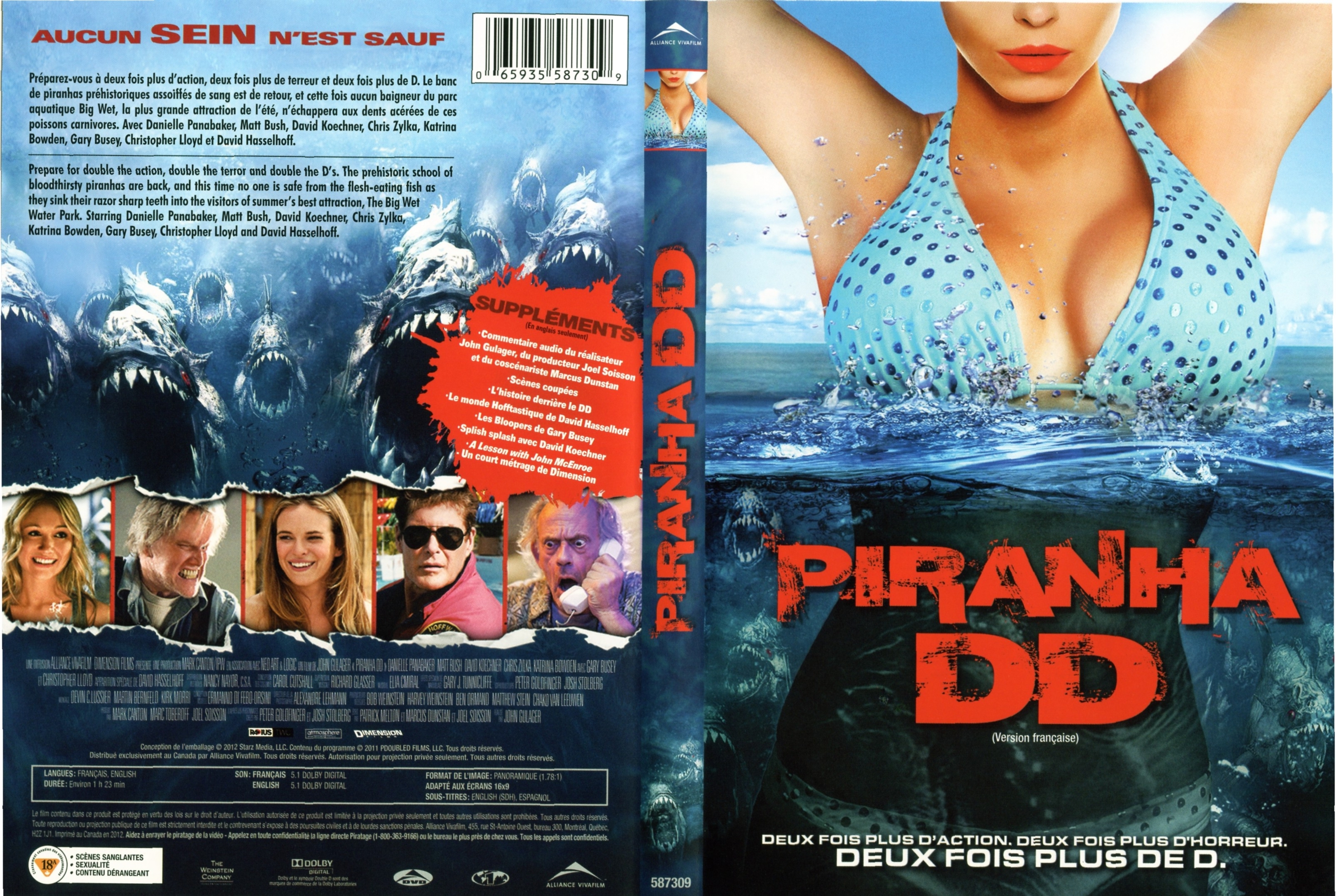 Jaquette DVD Piranha DD (Canadienne)