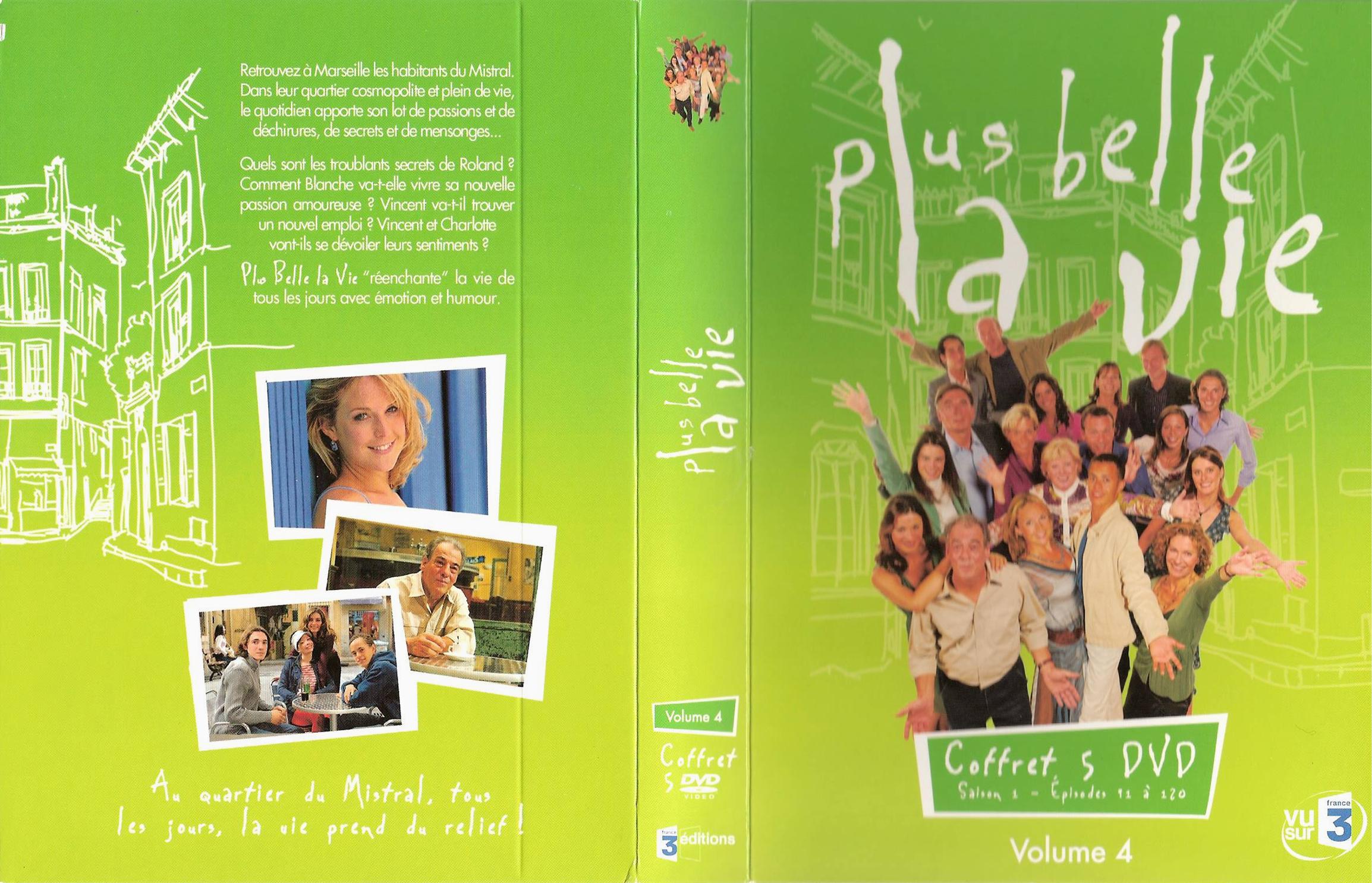 Jaquette DVD Plus belle la vie Saison 01 vol 04 COFFRET