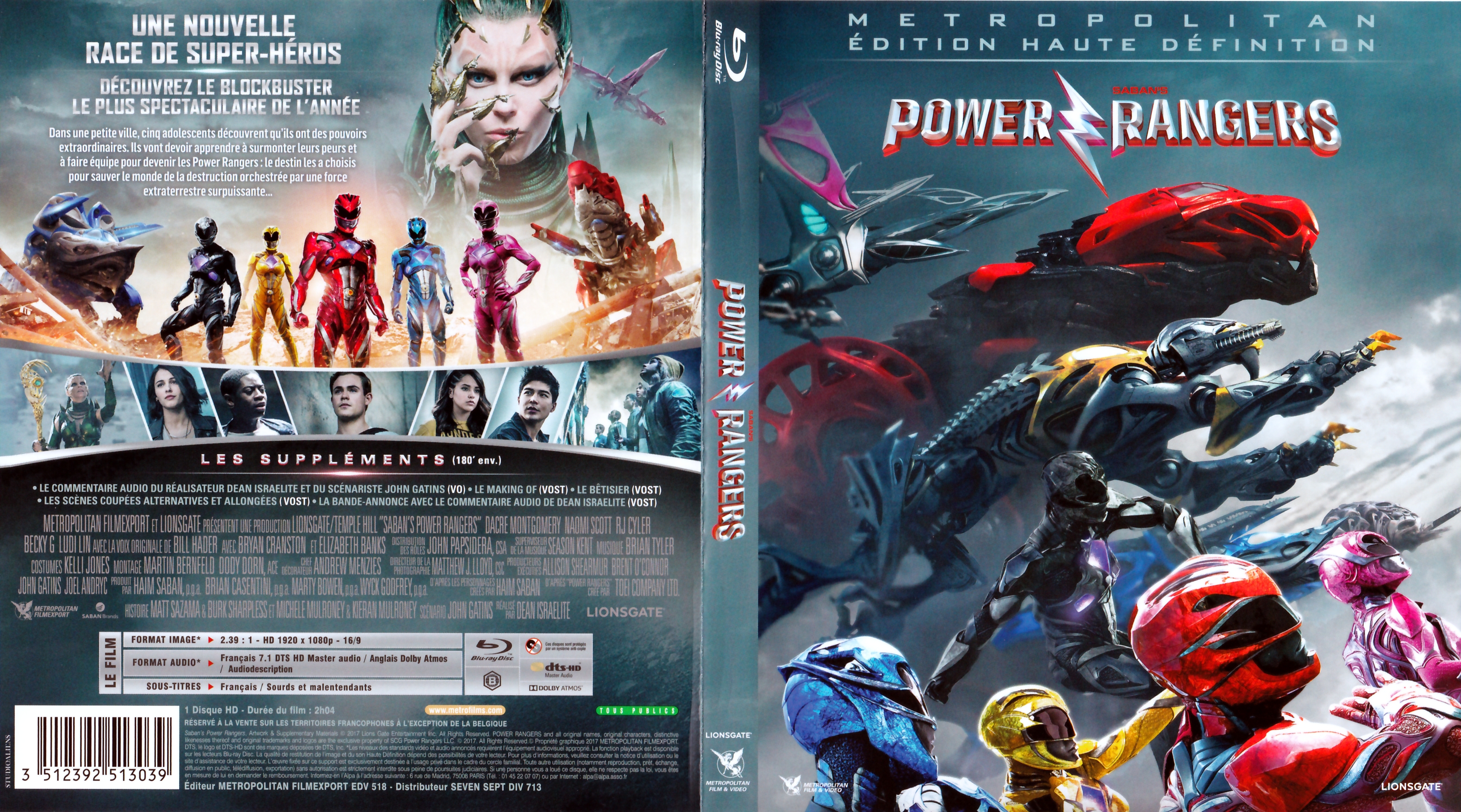 Jaquette DVD Power Rangers (BLU-RAY) v2