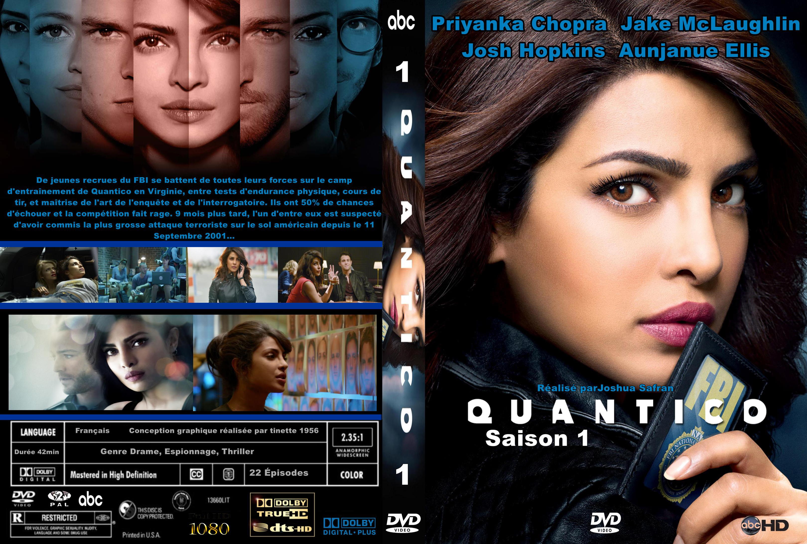 Jaquette DVD Quantico saison 1 custom