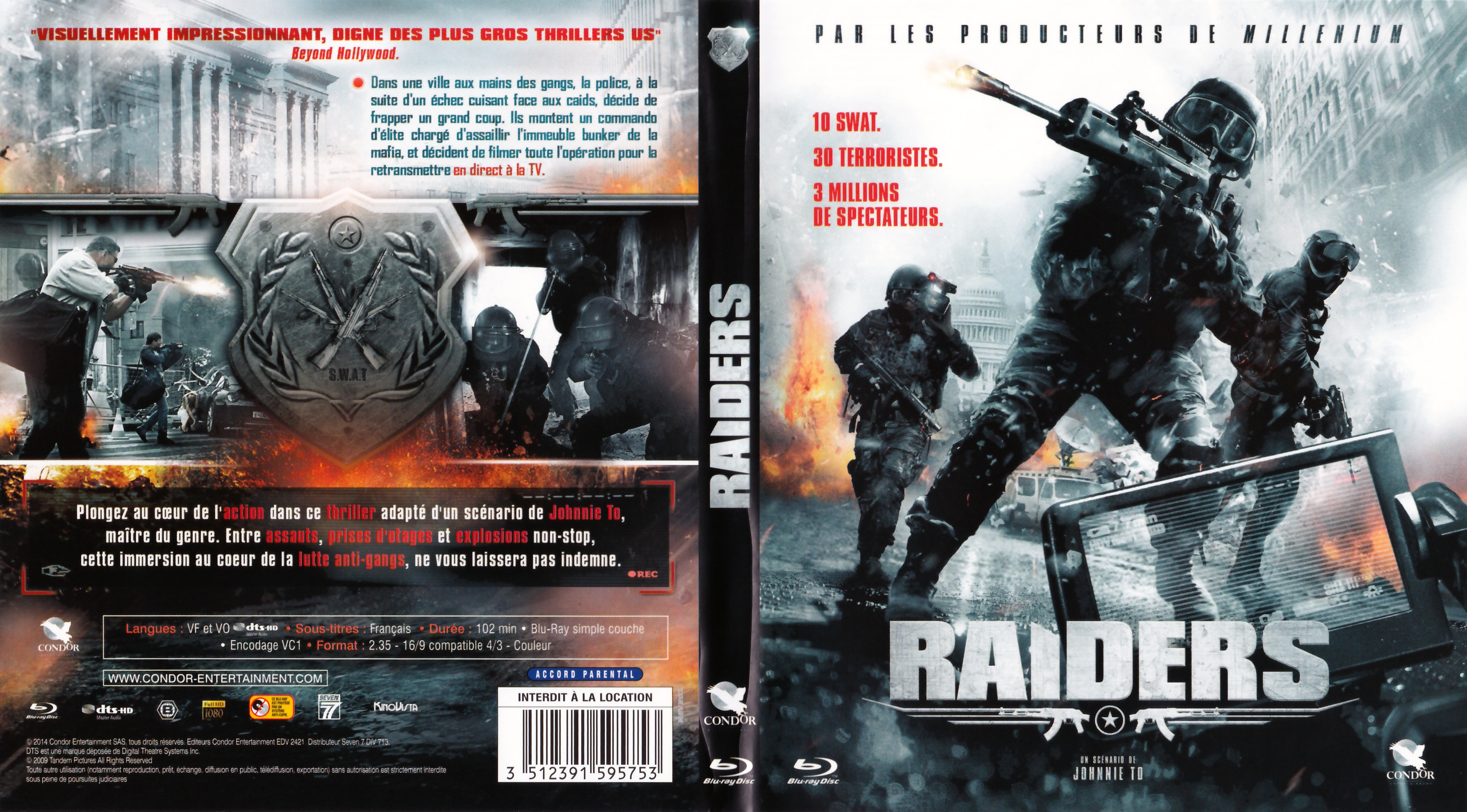 Jaquette DVD Raiders (BLU-RAY)