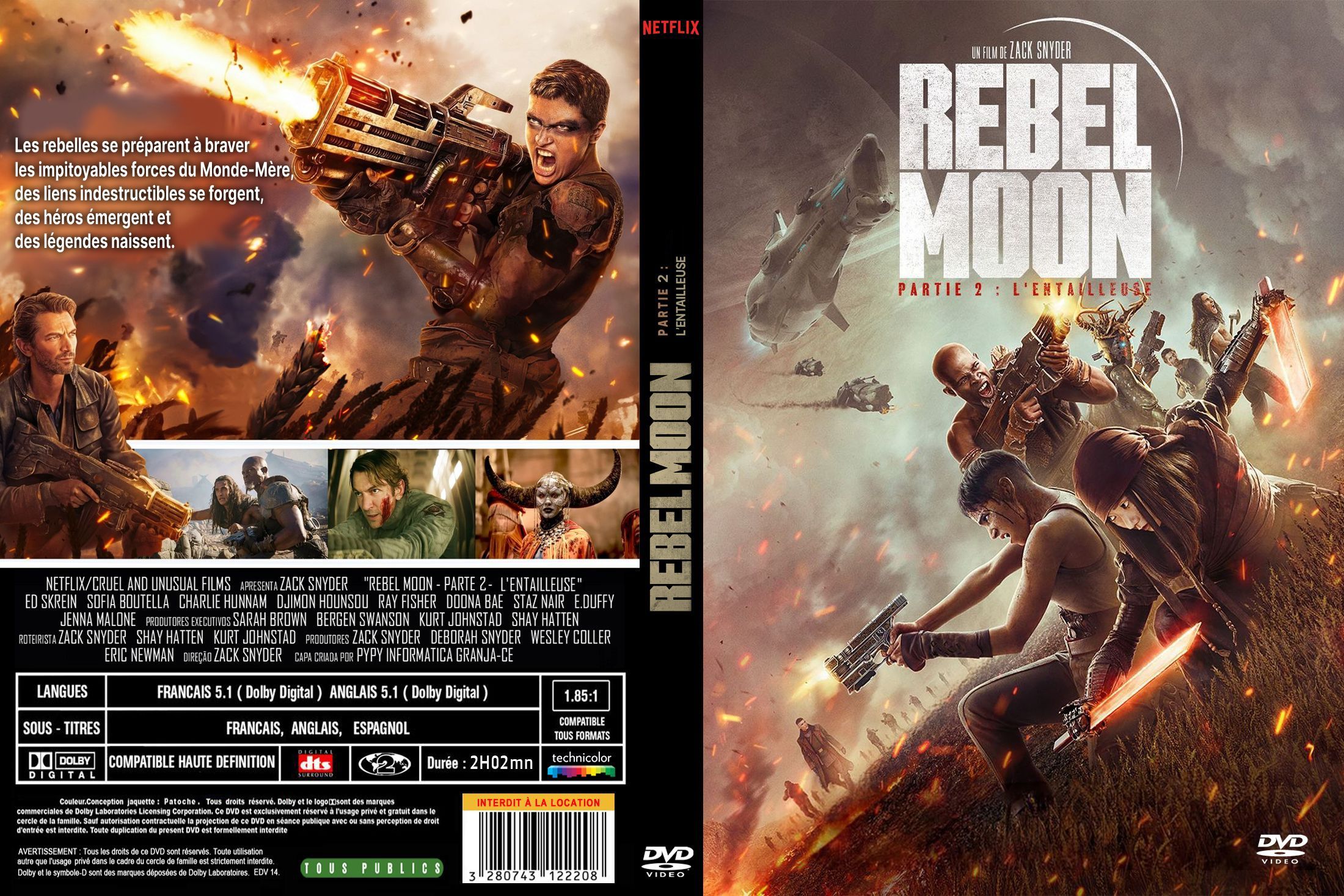 Jaquette DVD Rebel Moon partie 2 L