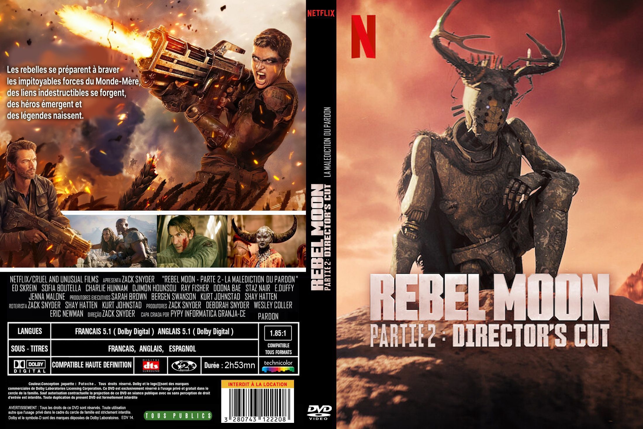 Jaquette DVD Rebel Moon partie 2 L