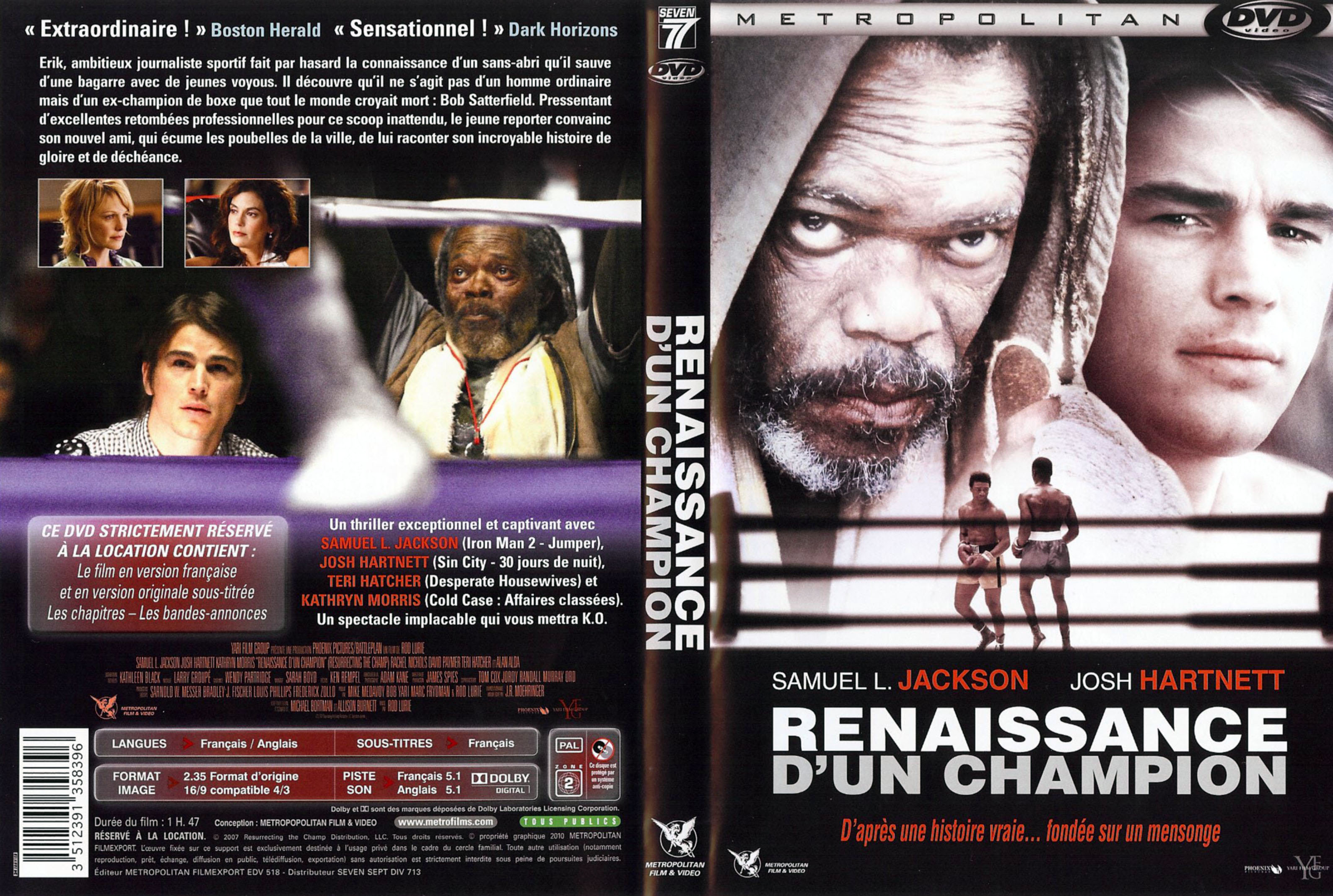 Jaquette Dvd De Renaissance Dun Champion Cinéma Passion