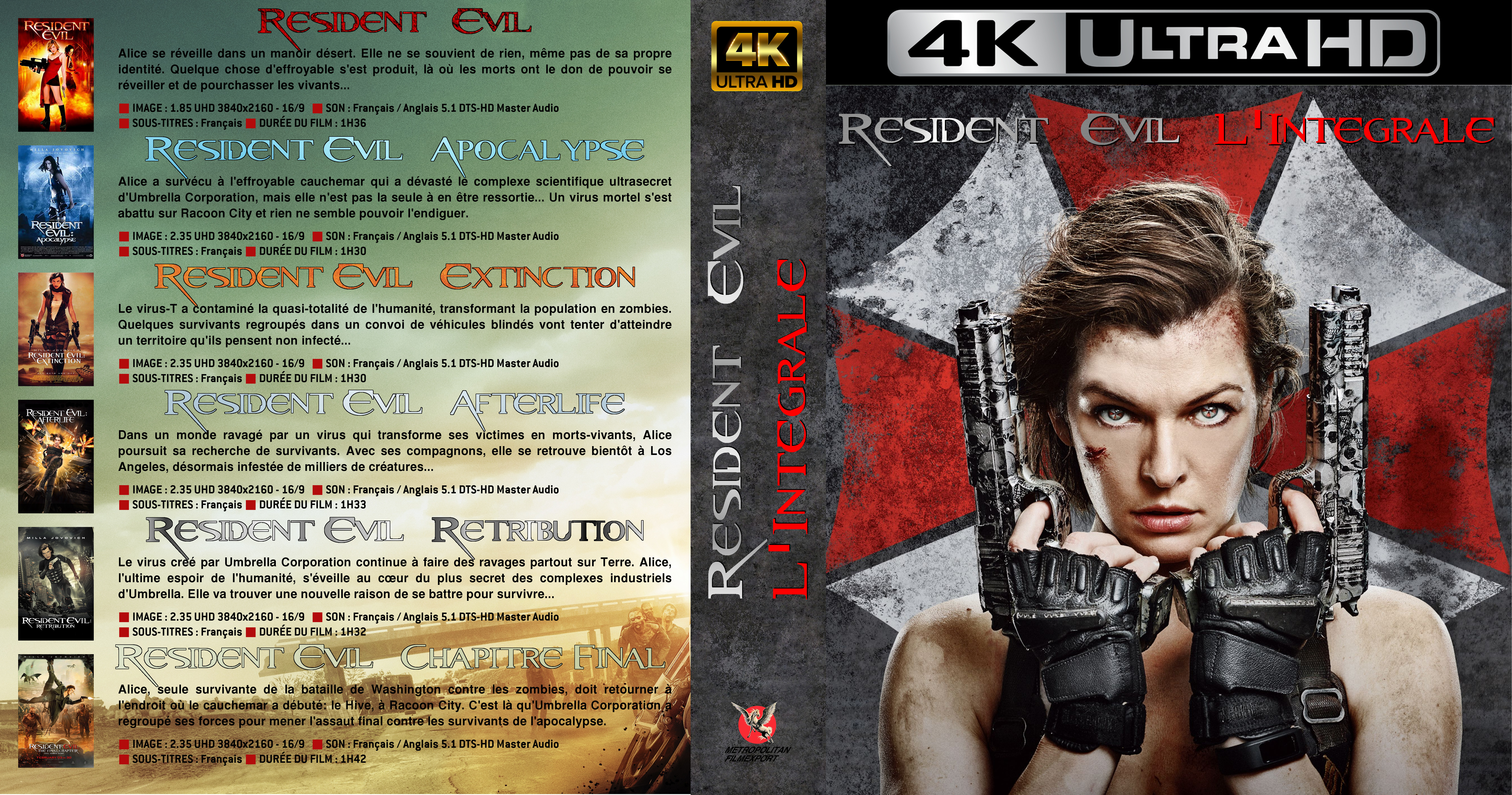 Jaquette DVD Resident Evil COFFRET (BLU-RAY)