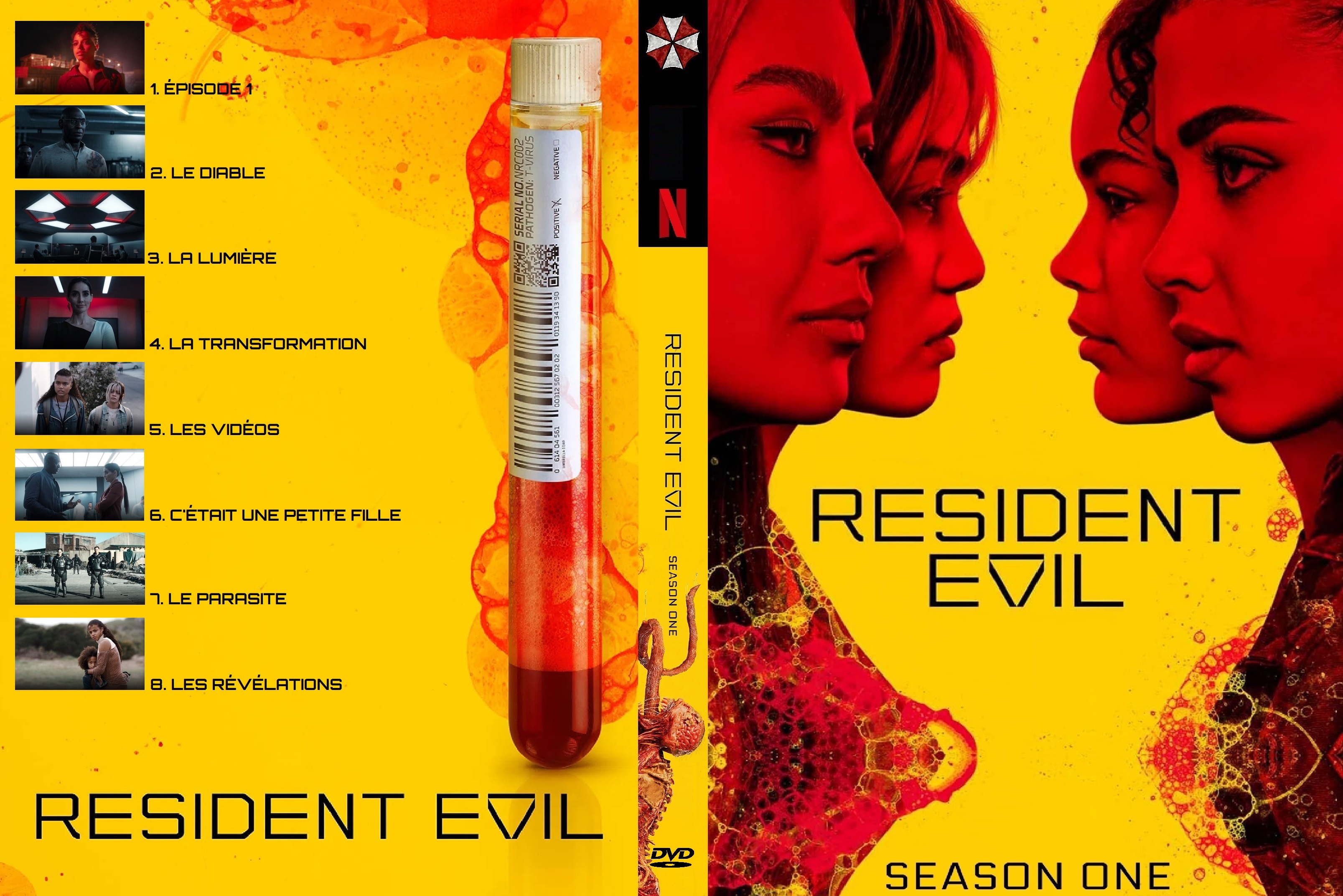 Jaquette DVD Resident Evil Saison 1 custom