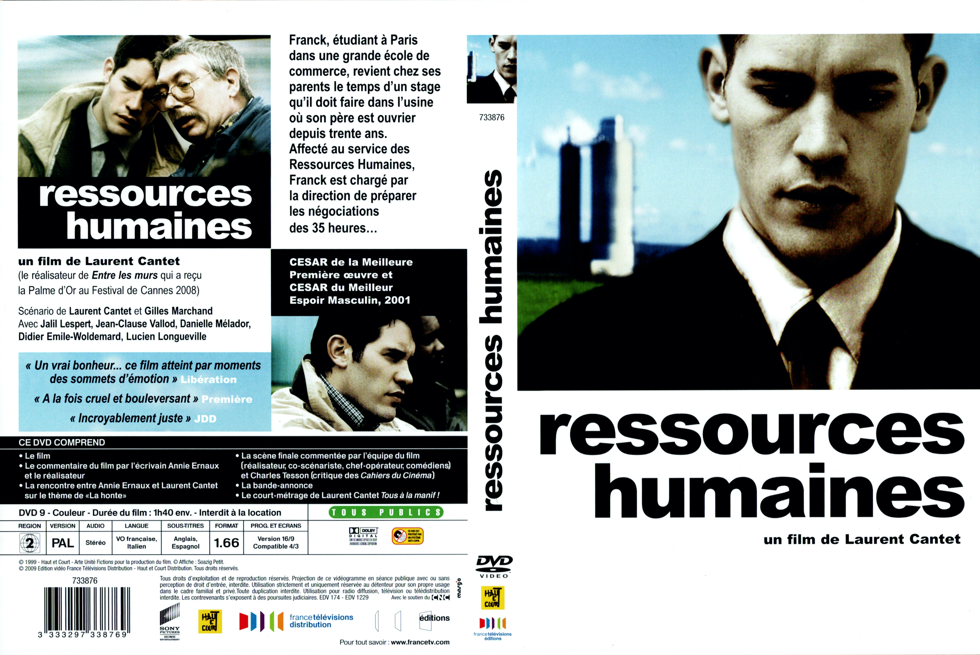 Jaquette DVD Ressources humaines