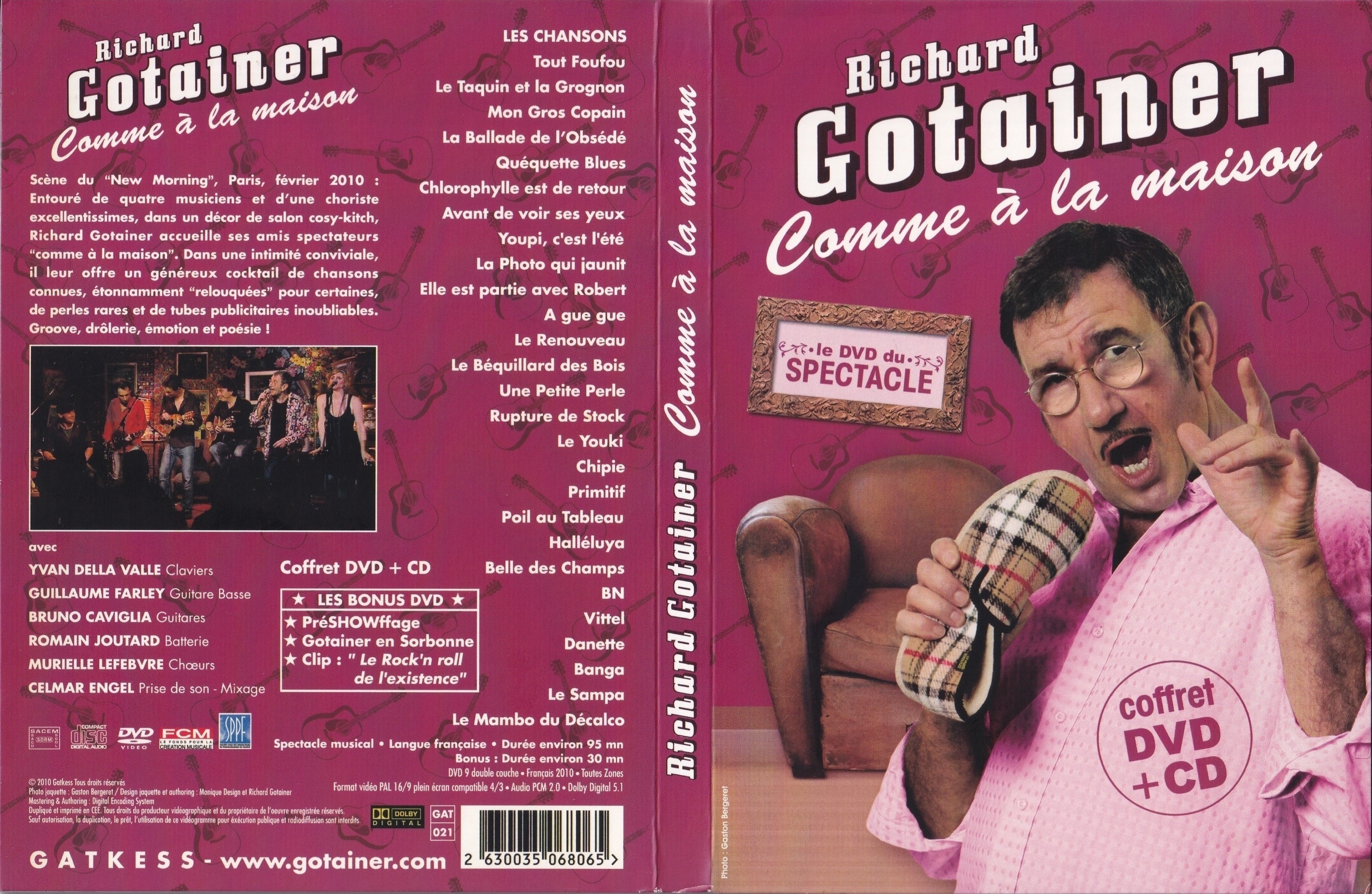 Jaquette DVD Richard Gotainer - Comme  la maison