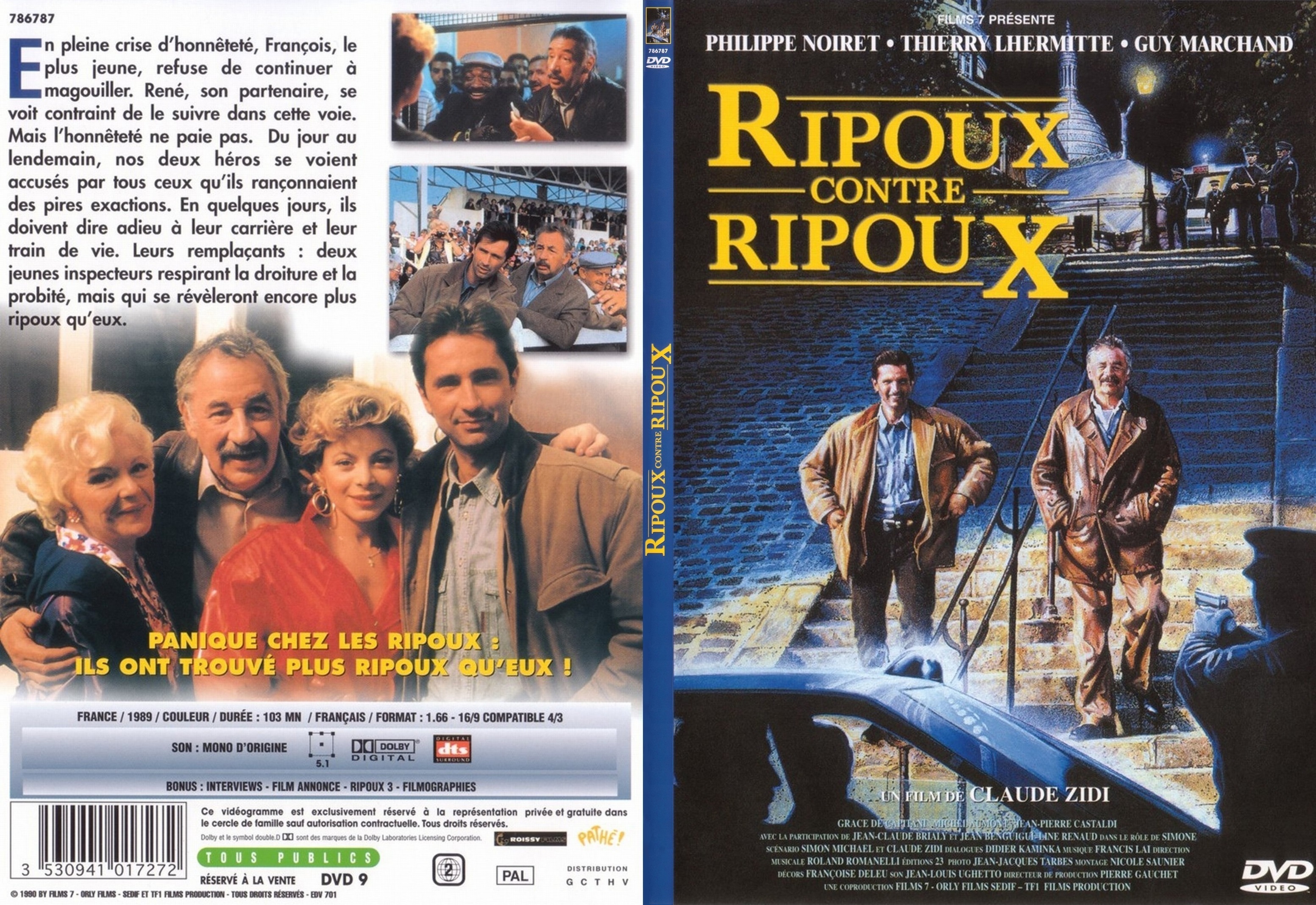 Jaquette DVD Ripoux contre Ripoux - SLIM