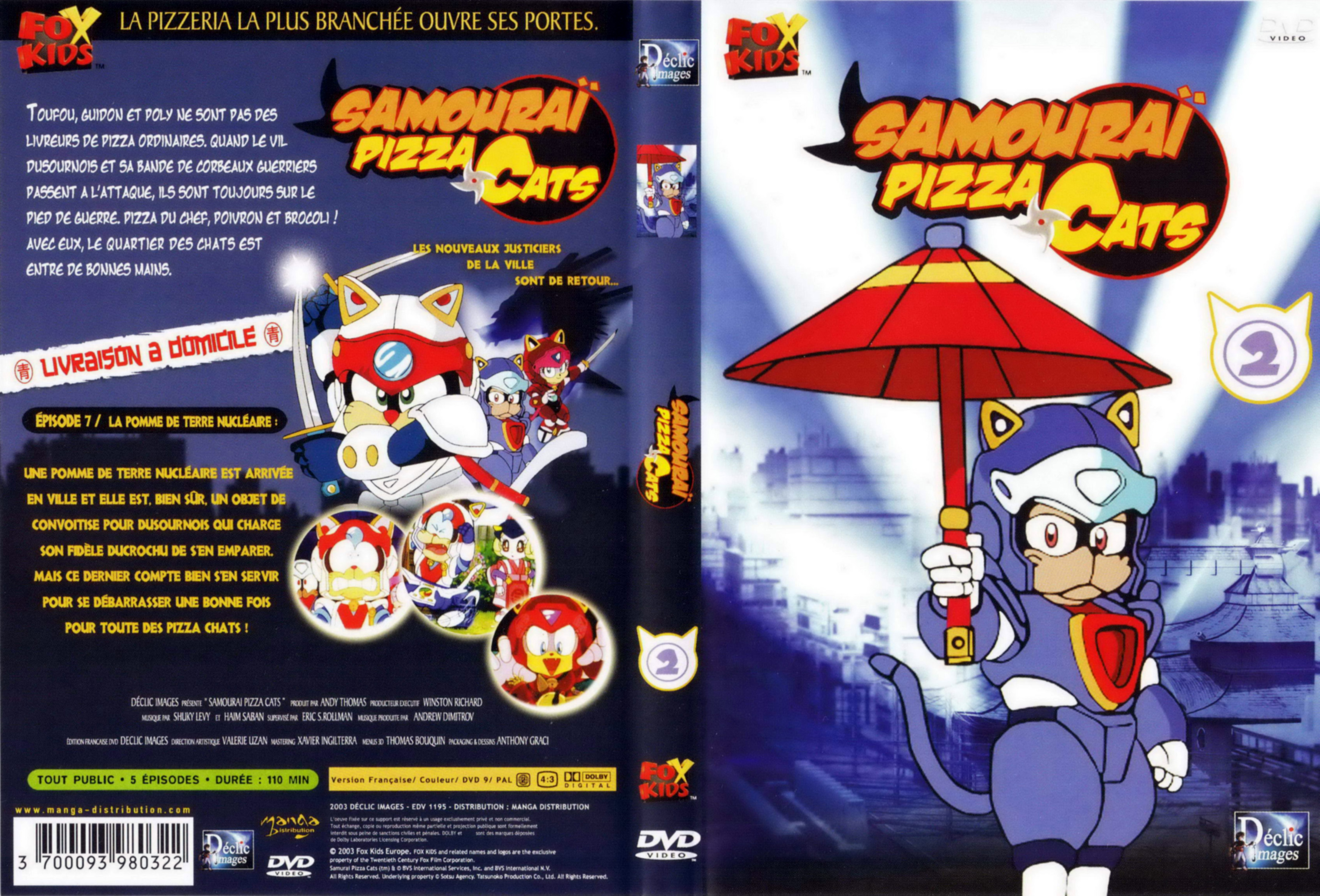 Jaquette Dvd De Samourai Pizza Cats Dvd 2 Cinéma Passion 