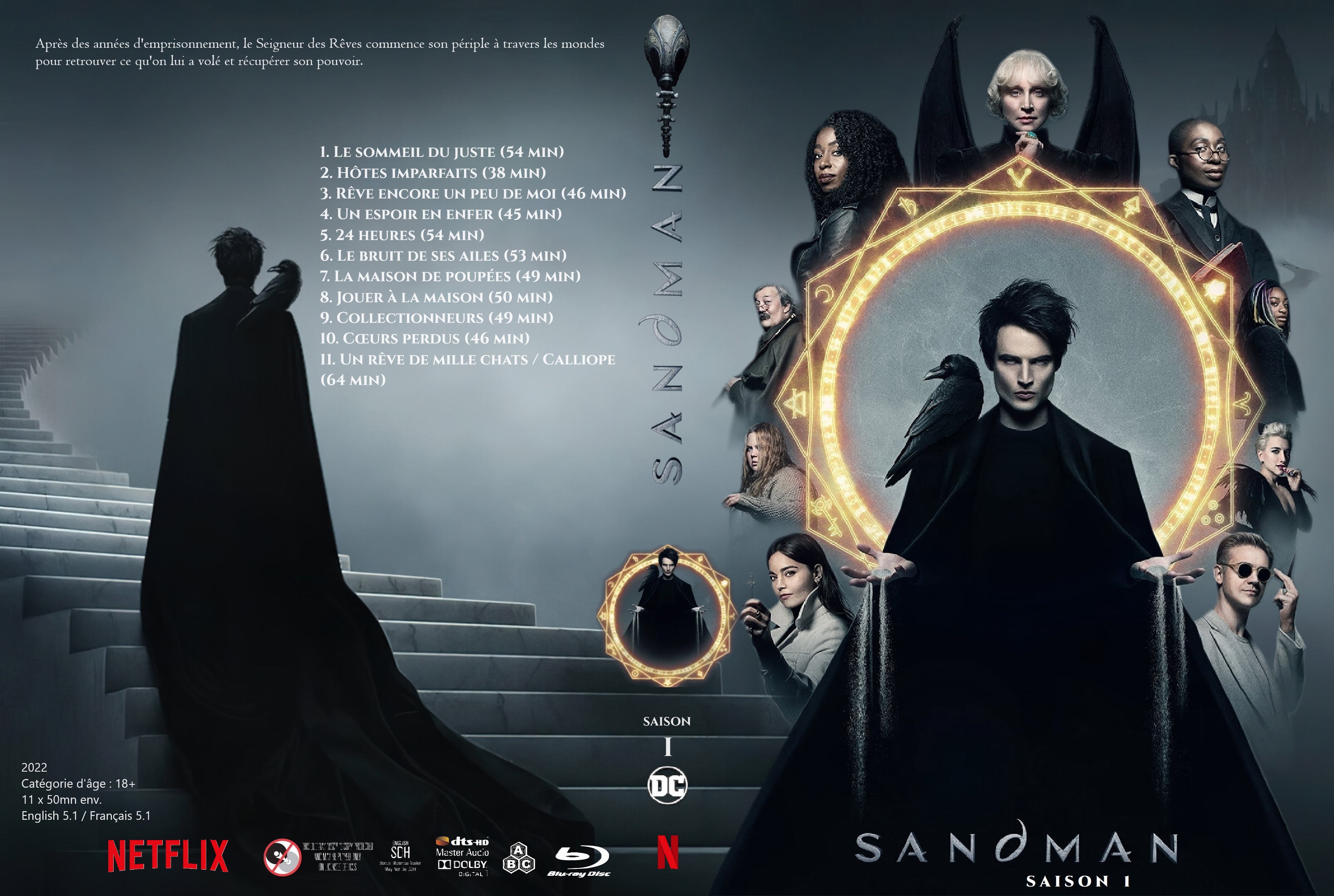 Jaquette DVD Sandman saison 1 custom v3