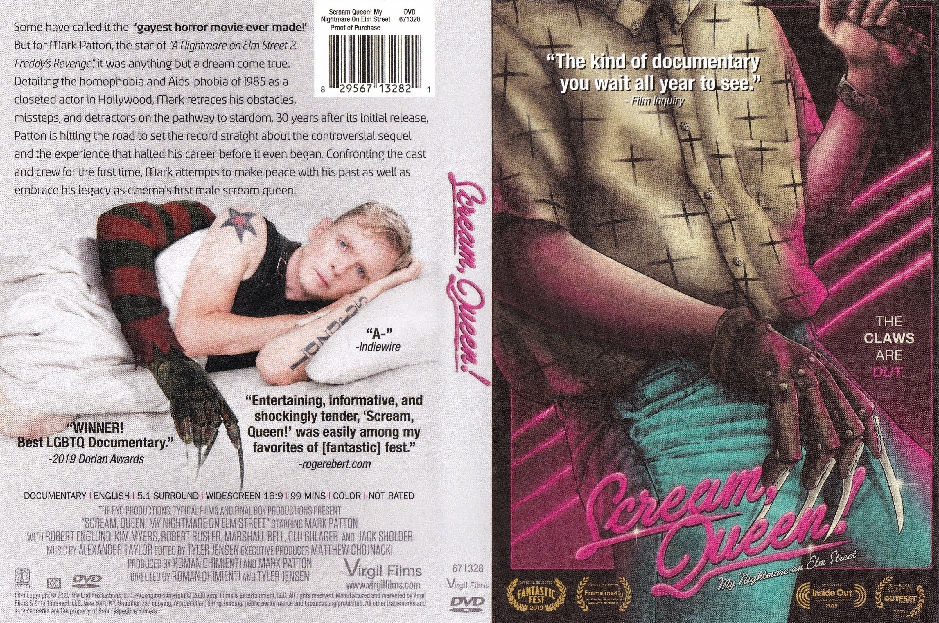 Jaquette DVD Scream Queen! My Nightmare on Elm Street ZONE 1