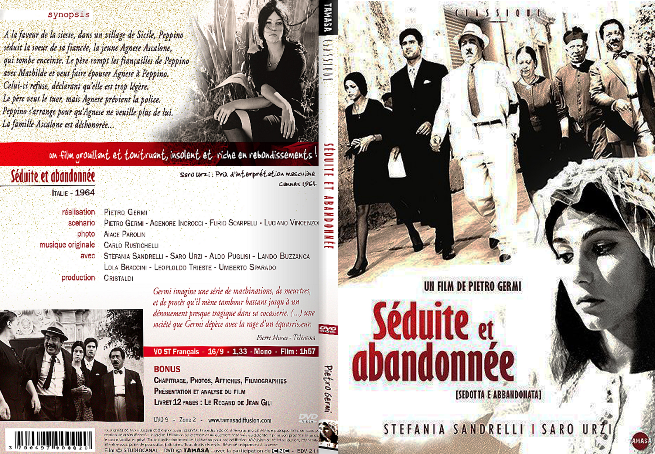 Jaquette DVD Sduite et abandonne - SLIM