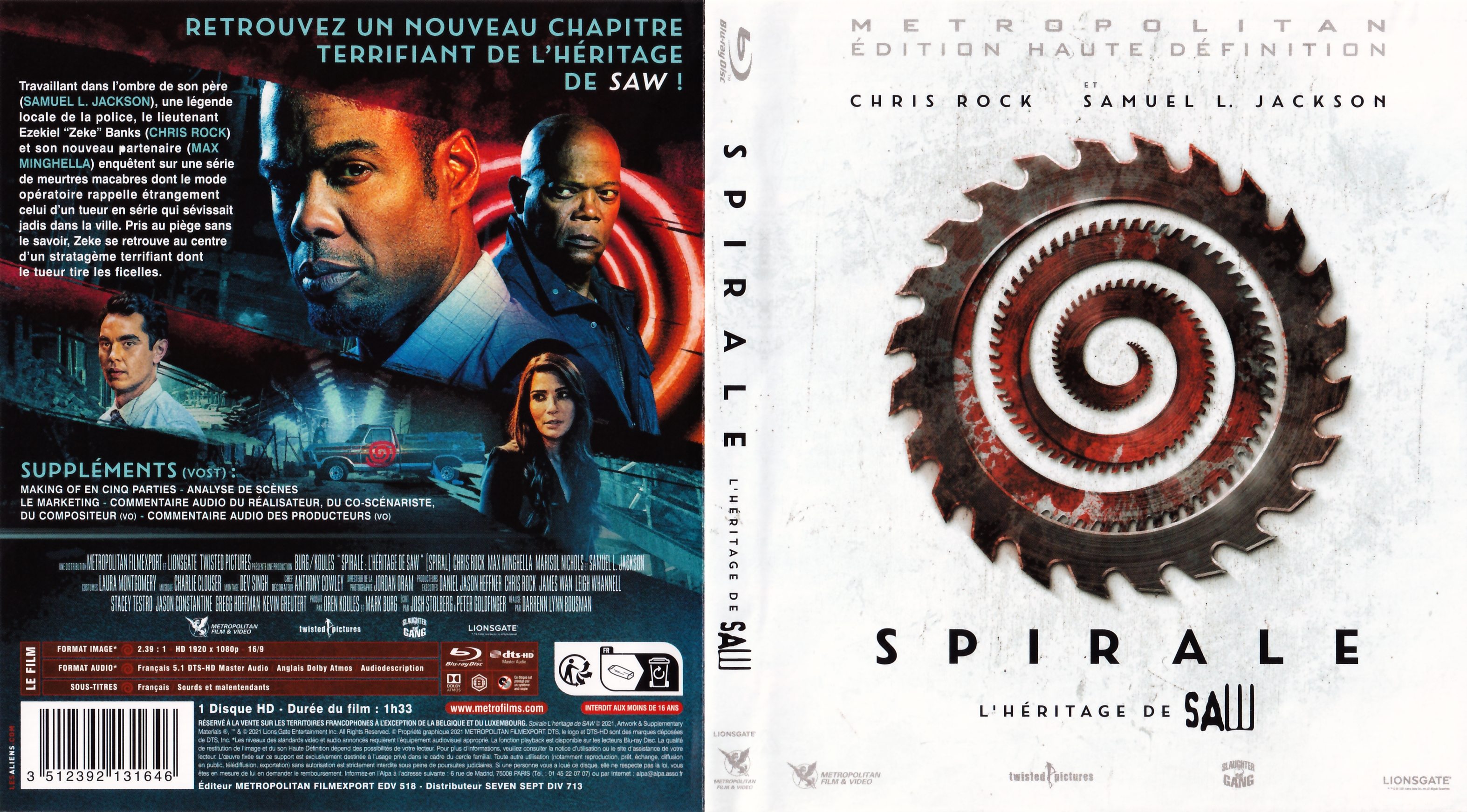 Jaquette DVD Spirale (BLU-RAY)