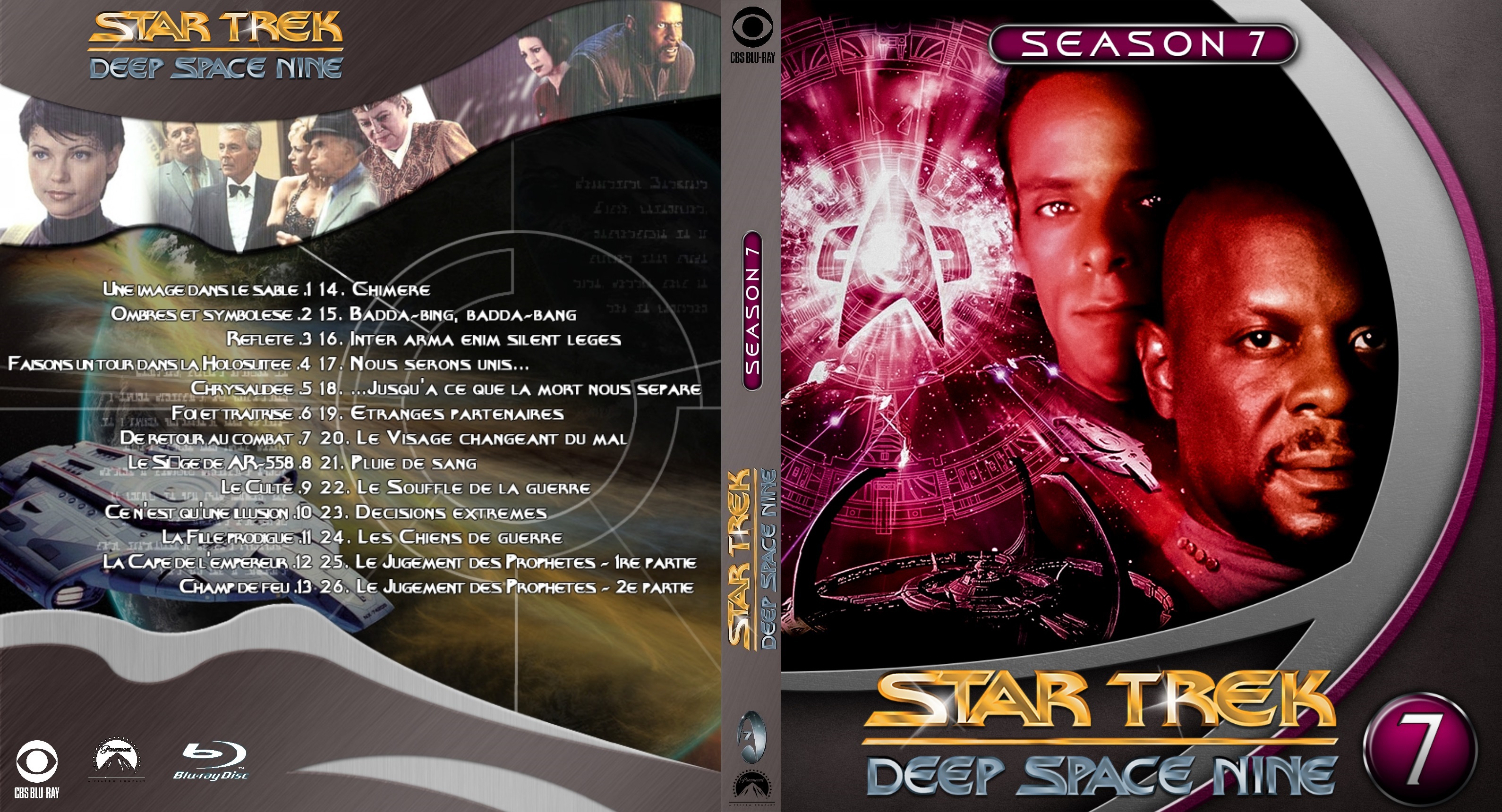 Jaquette DVD Star Trek Deep Space Nine saison 7 custom (BLU-RAY)