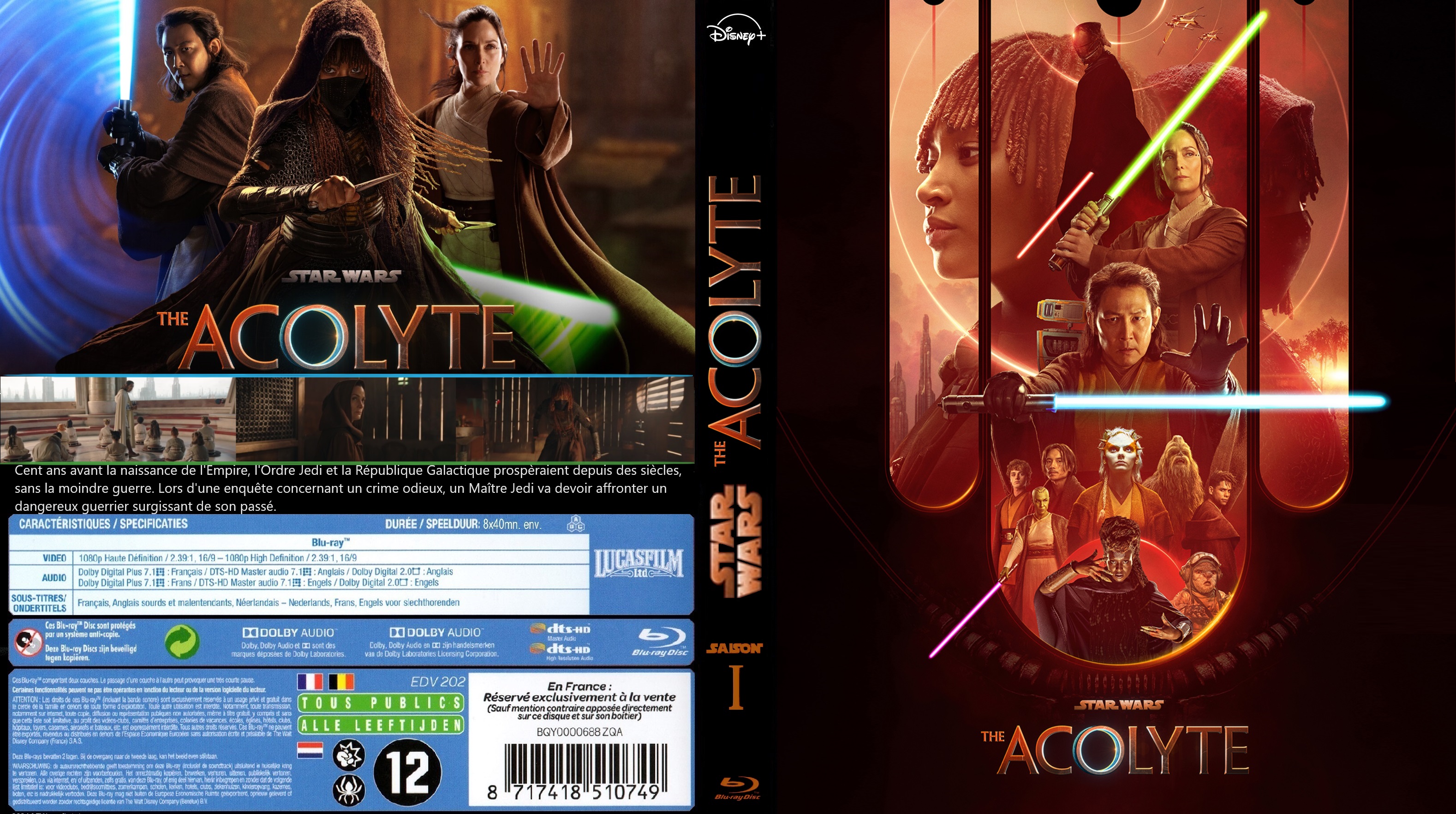 Jaquette DVD Star Wars The Acolyte saison 1 custom (BLU-RAY) v2