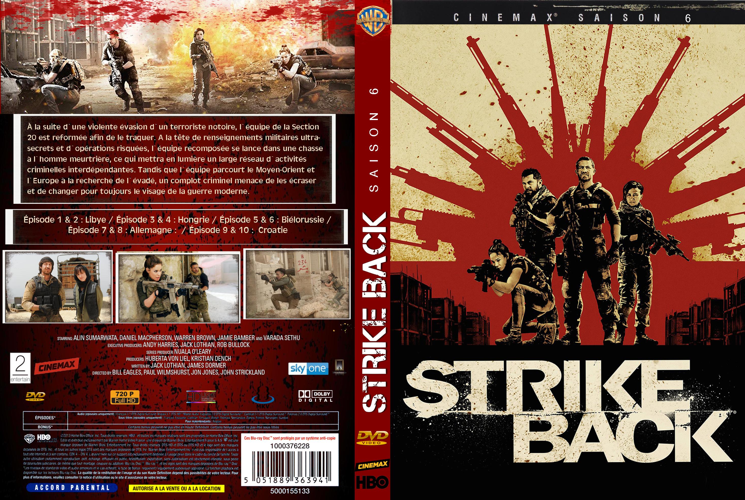 Jaquette DVD Strike back saison 6 custom