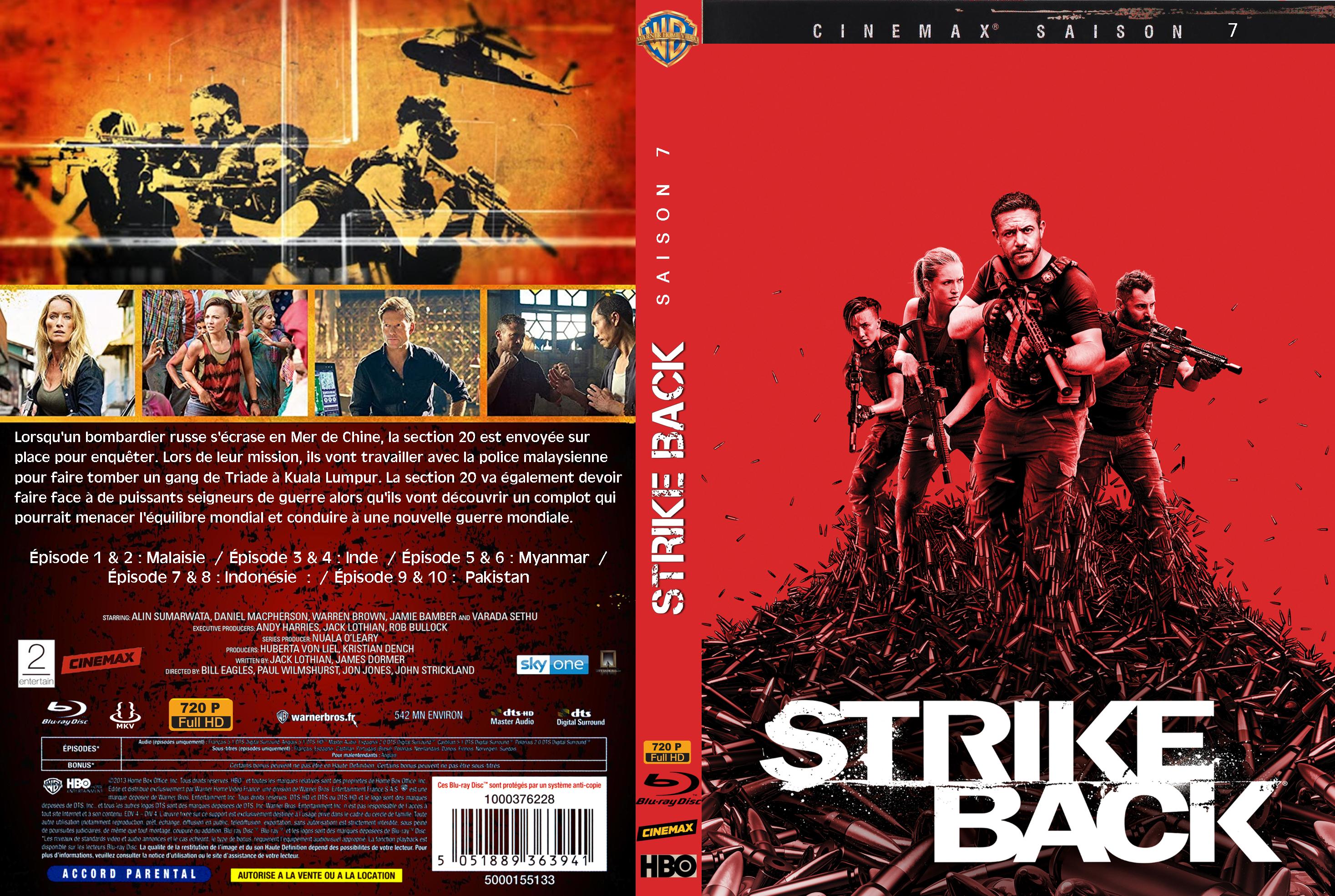 Jaquette DVD Strike back saison 7 custom