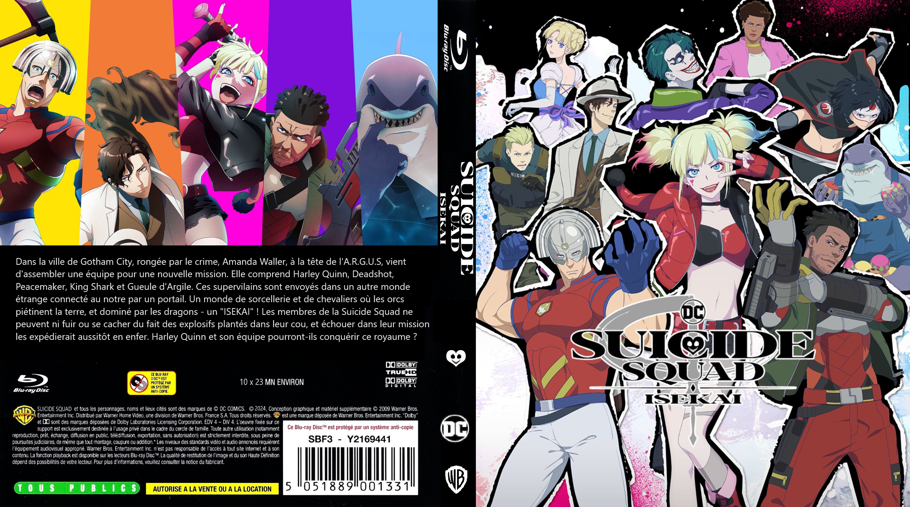 Jaquette DVD Suicide Squad ISEKAI saison 1 custom (BLU-RAY)