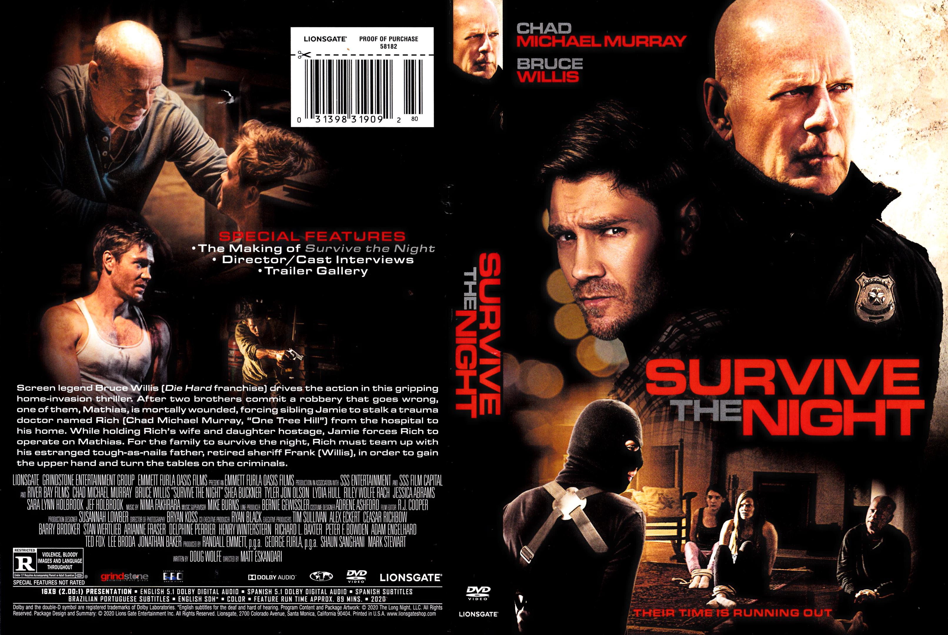 Jaquette DVD Survive the night ZONE 1