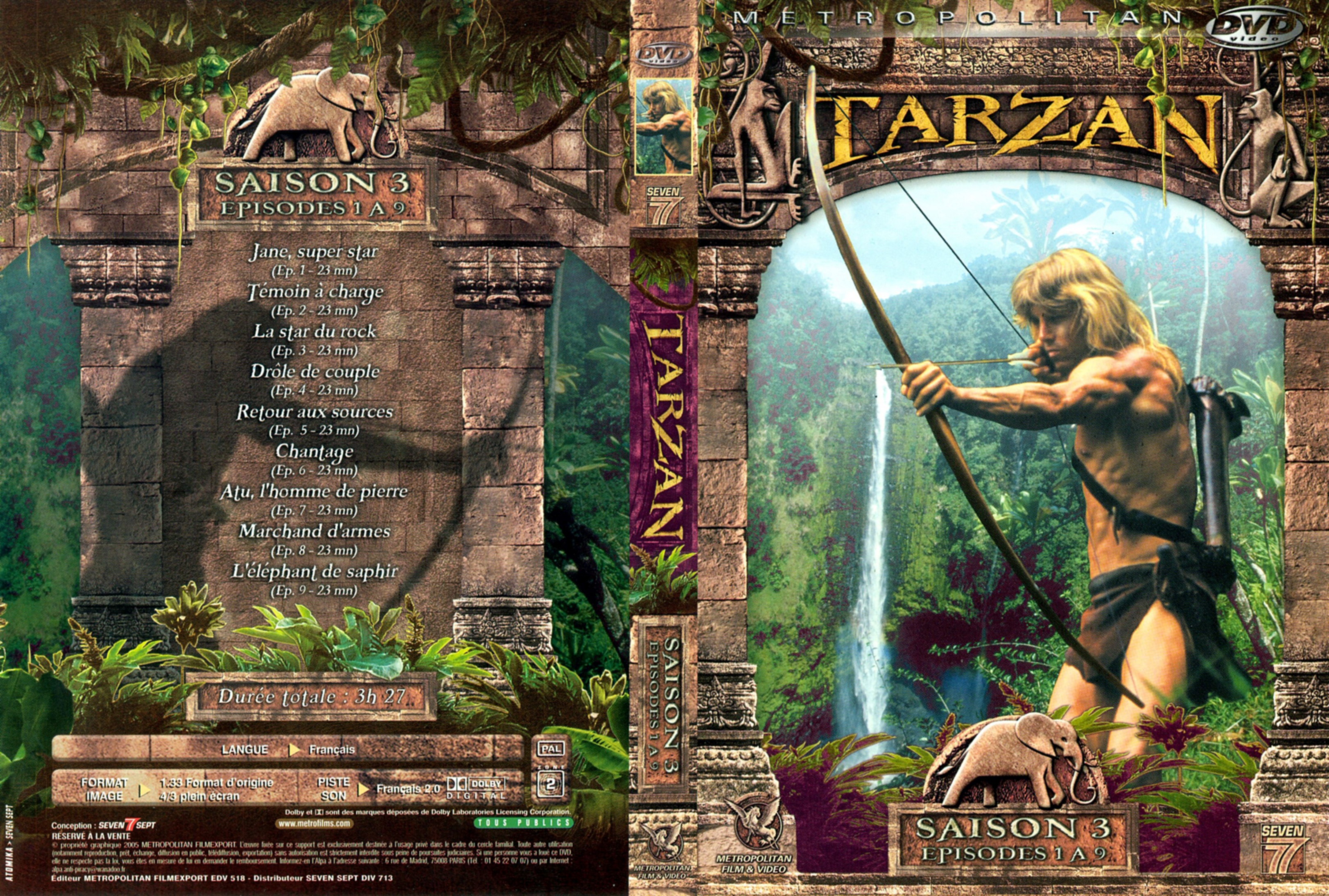 Jaquette DVD Tarzan saison 3 DVD 1