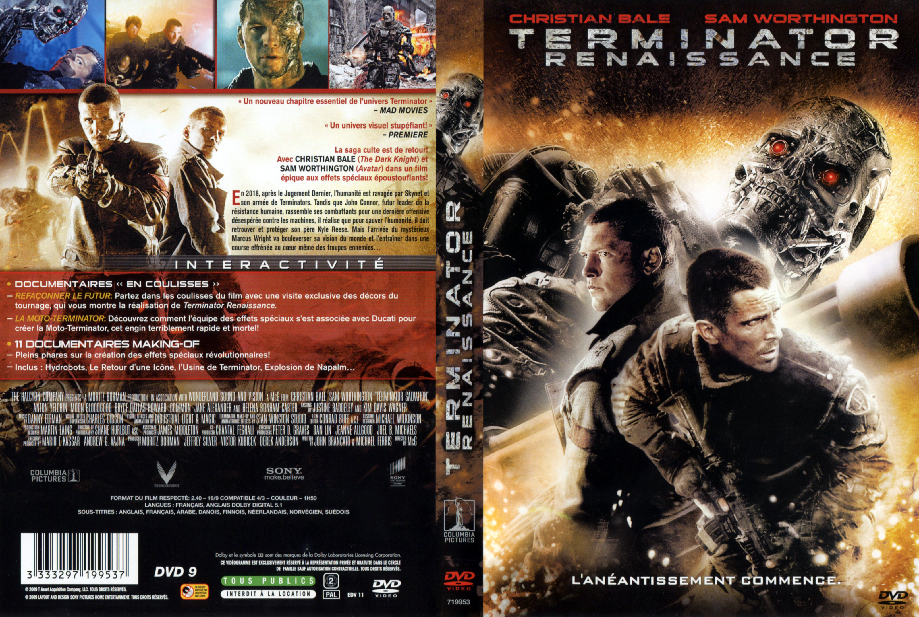 Jaquette DVD Terminator Renaissance v2