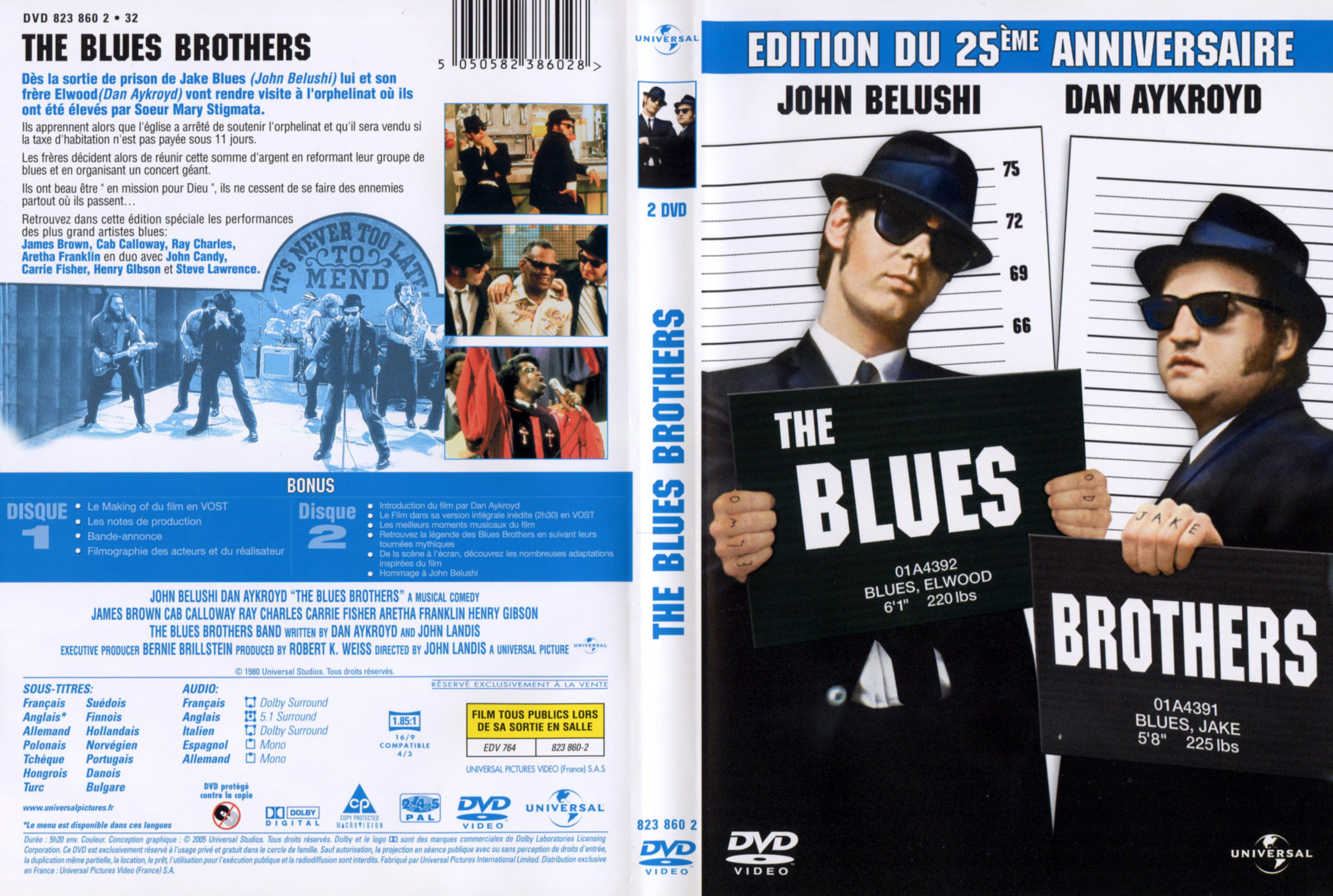 Jaquette Dvd De The Blues Brothers V4 Cinéma Passion