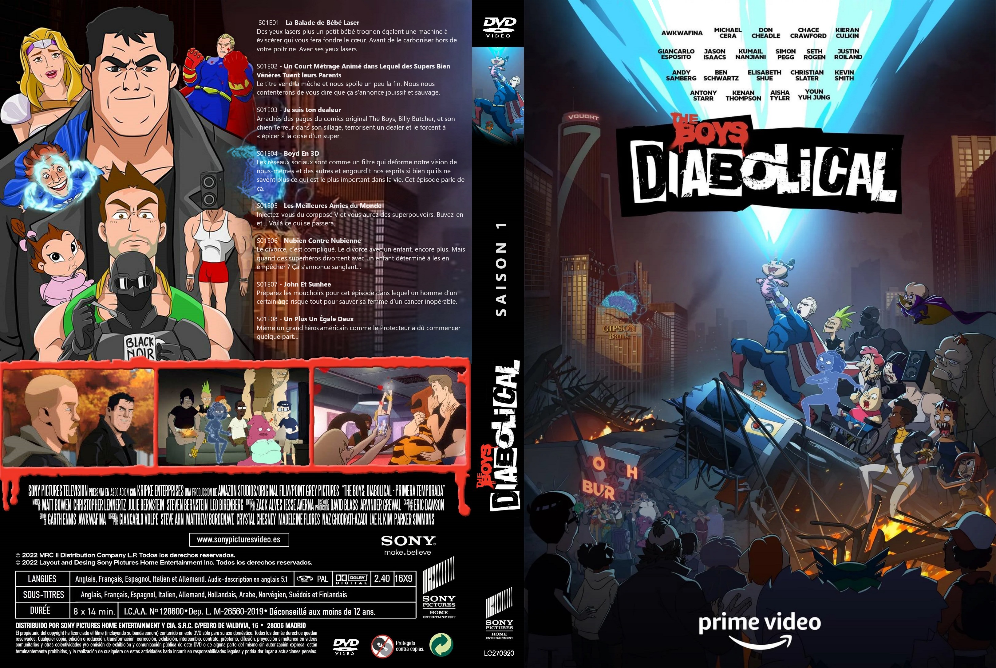 Jaquette DVD The Boys Diabolical saison 01 custom