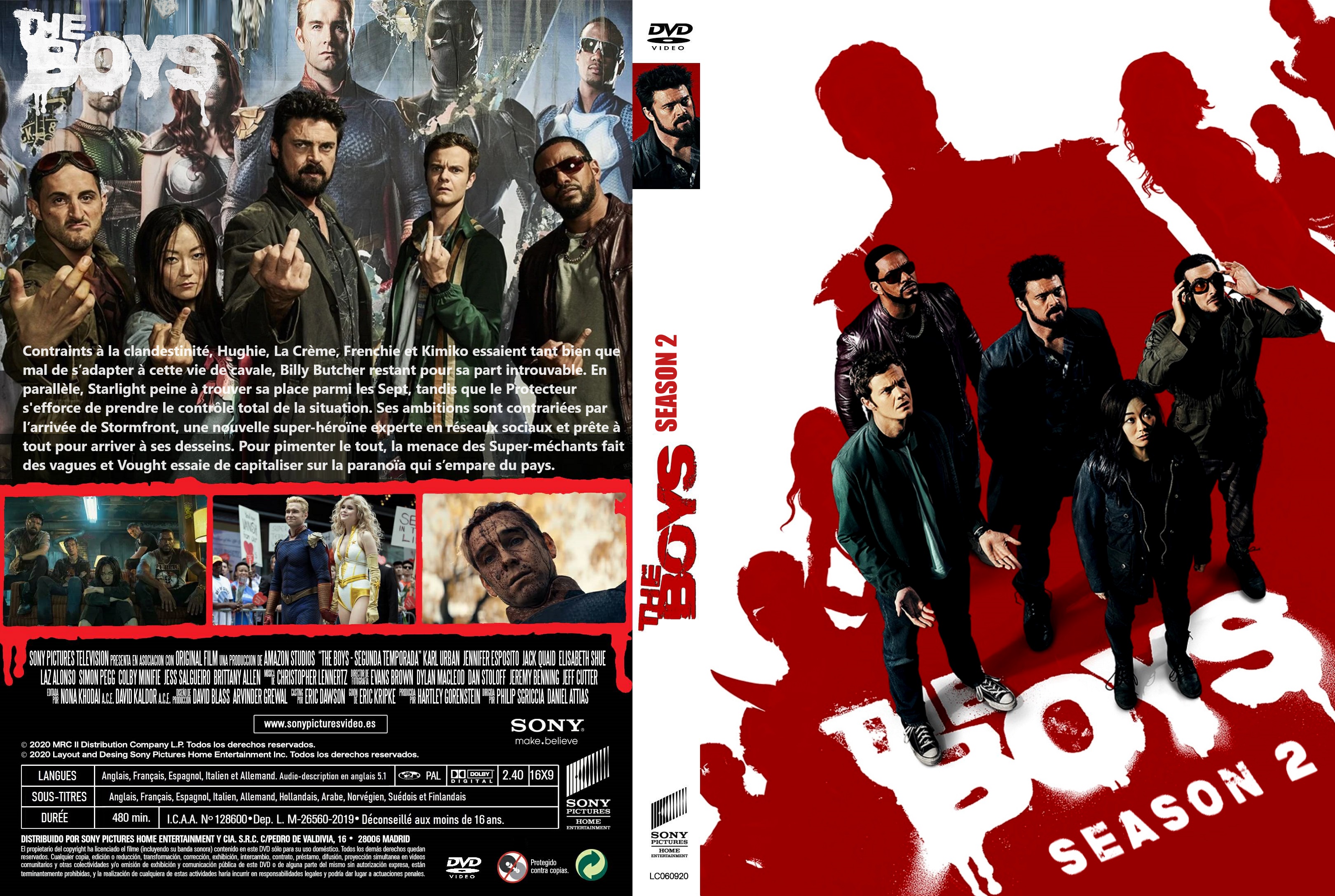 Jaquette DVD The Boys saison 02 custom