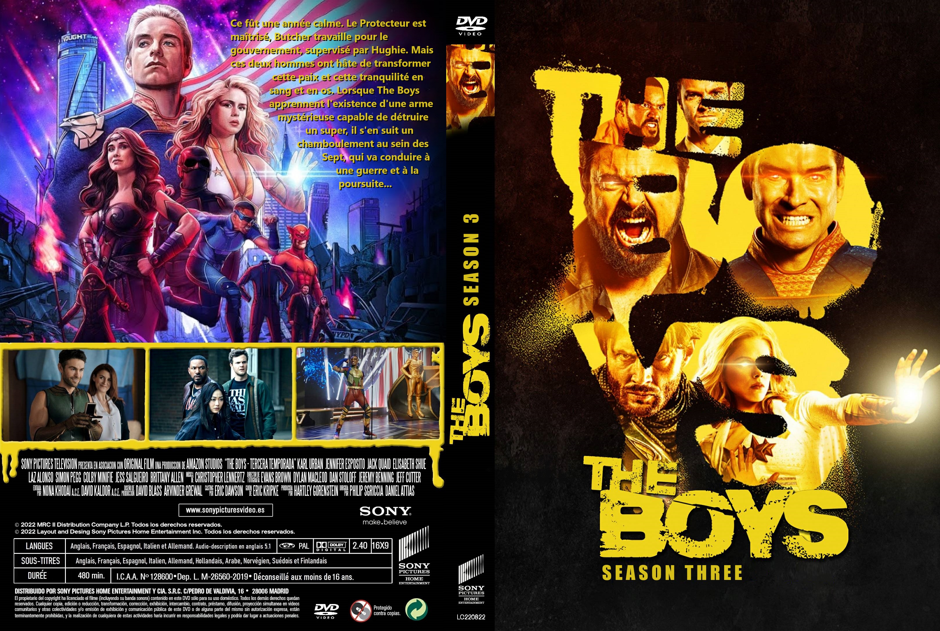 Jaquette DVD The Boys saison 03 custom