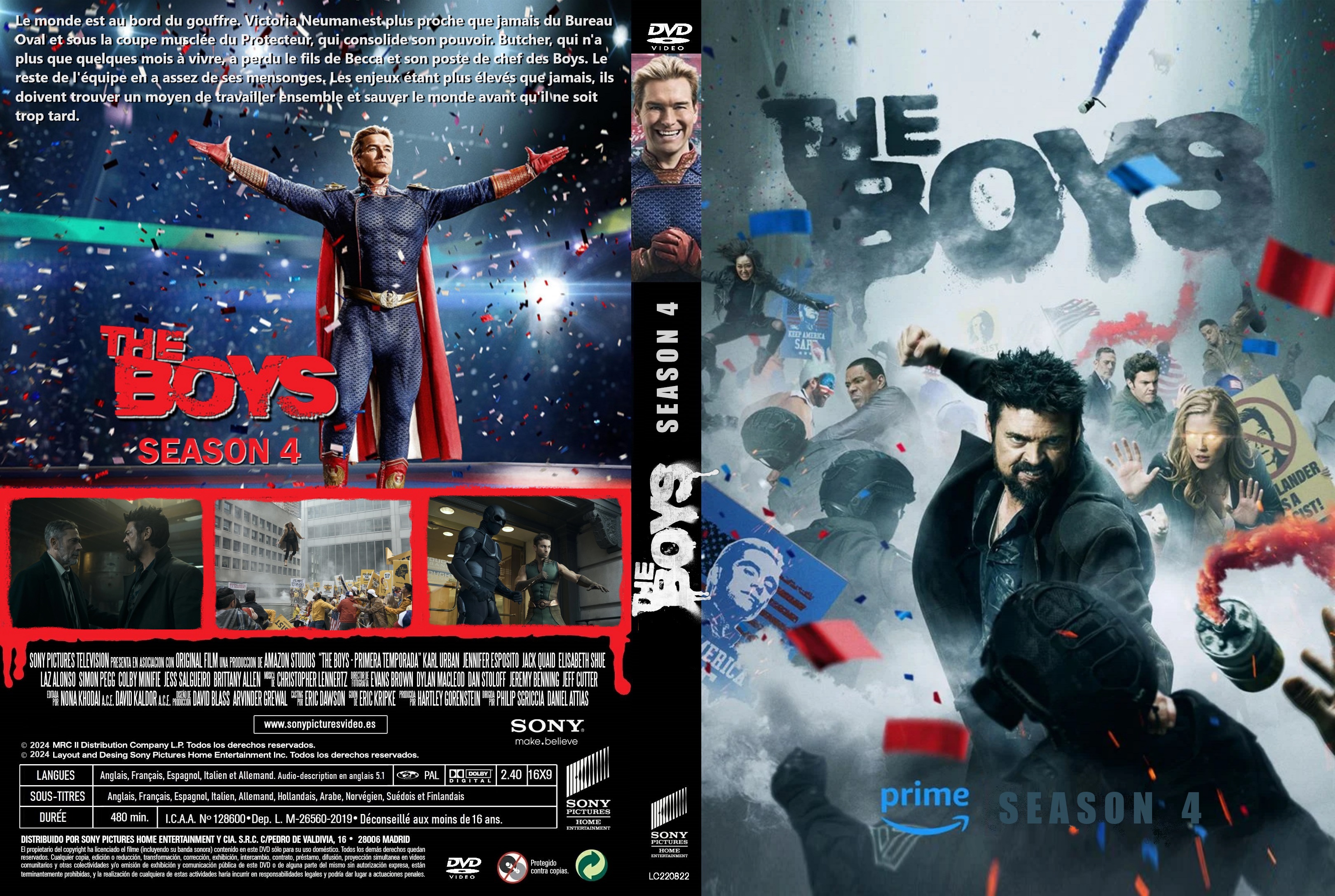 Jaquette DVD The Boys saison 04 custom