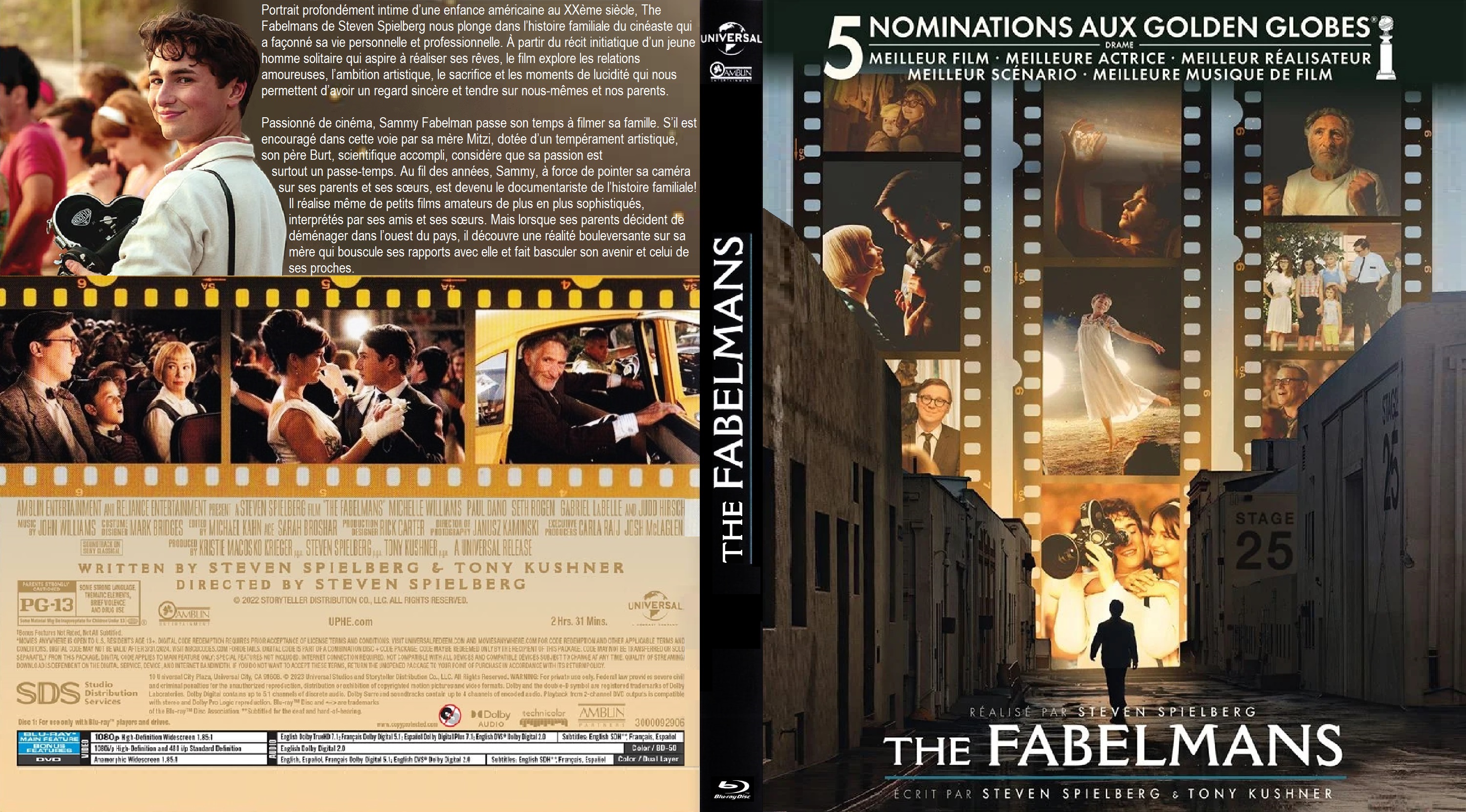 Jaquette DVD The Fabelmans custom (BLU-RAY)