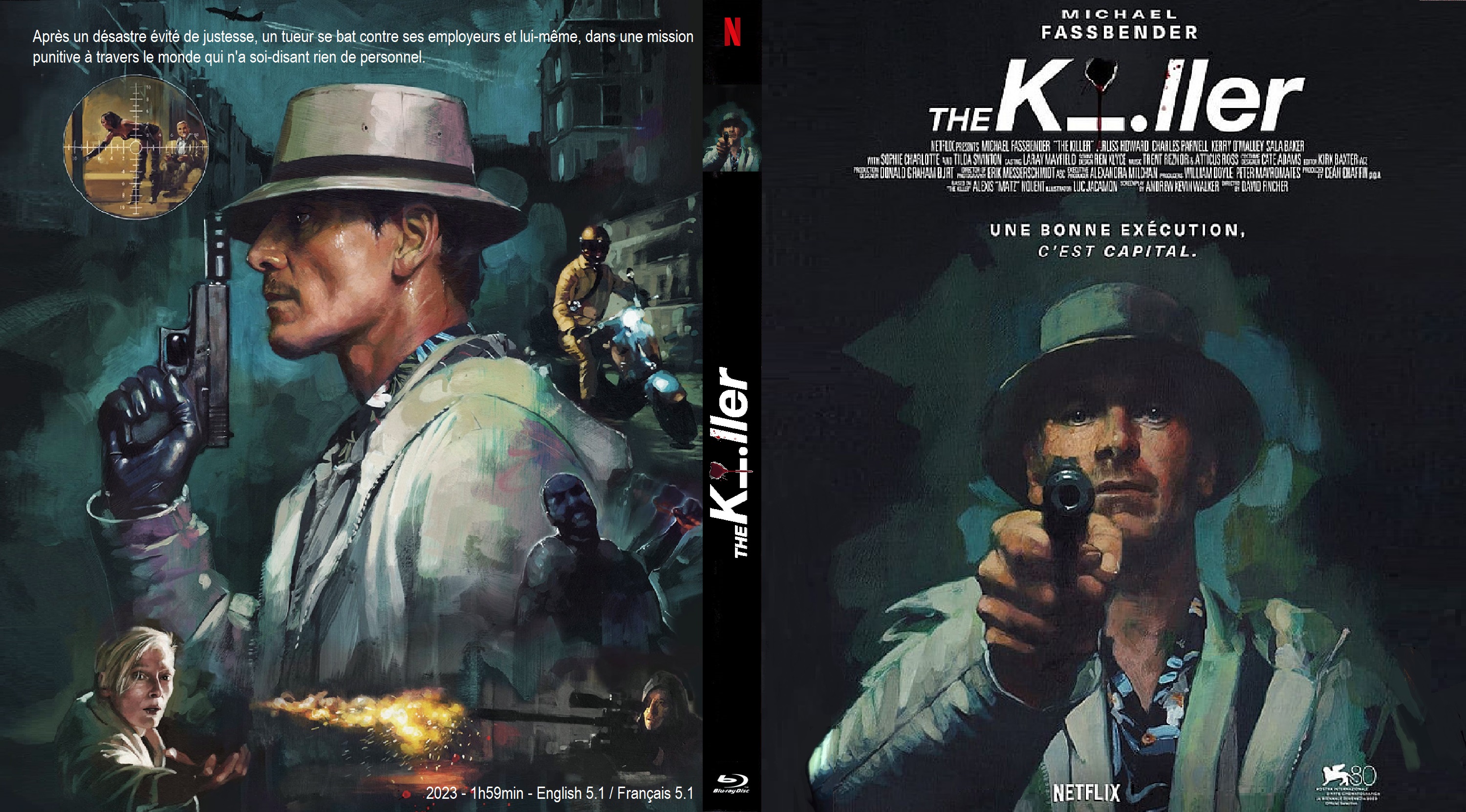 Jaquette DVD The Killer 2023 custom (BLU-RAY)