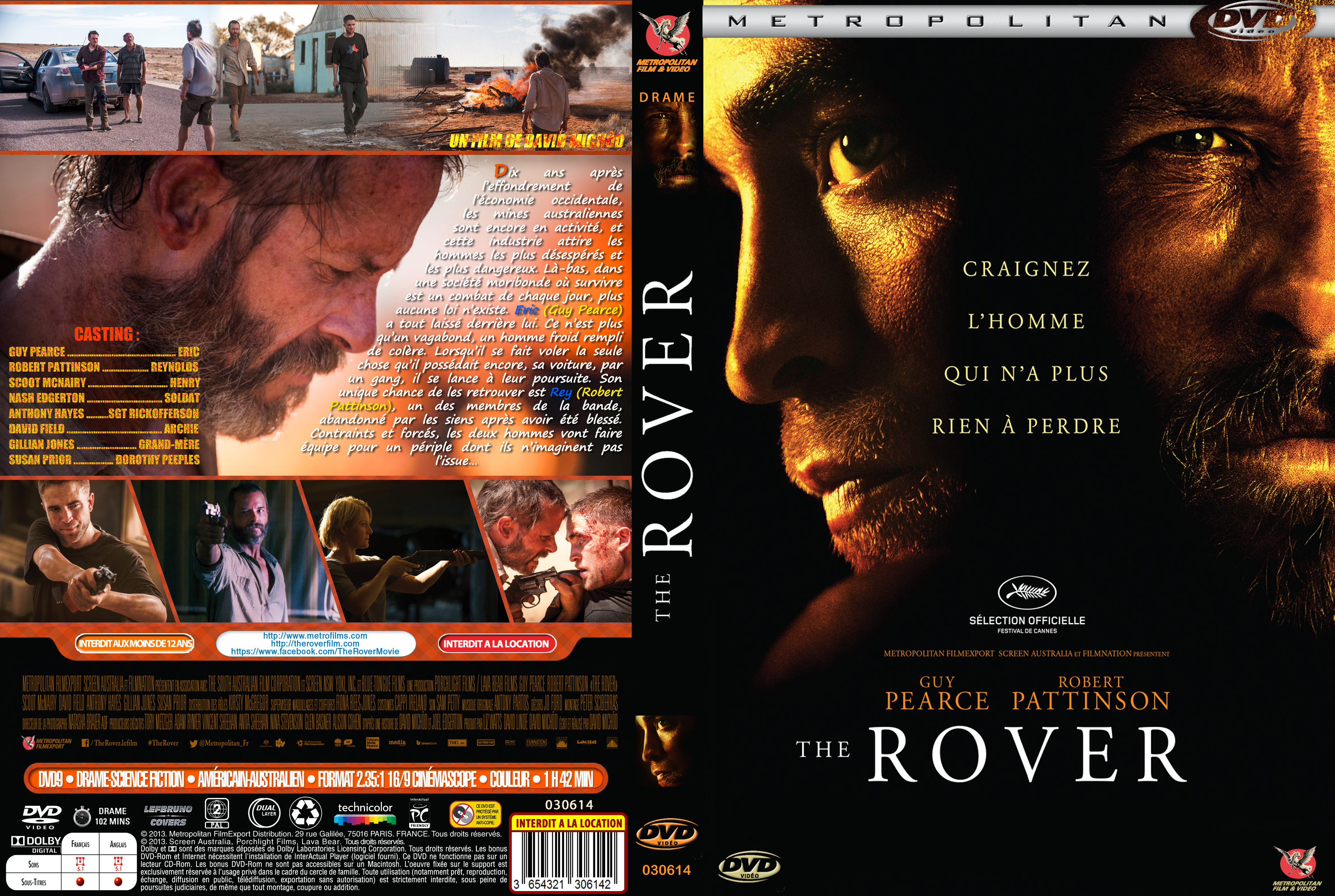 Jaquette DVD The Rover custom