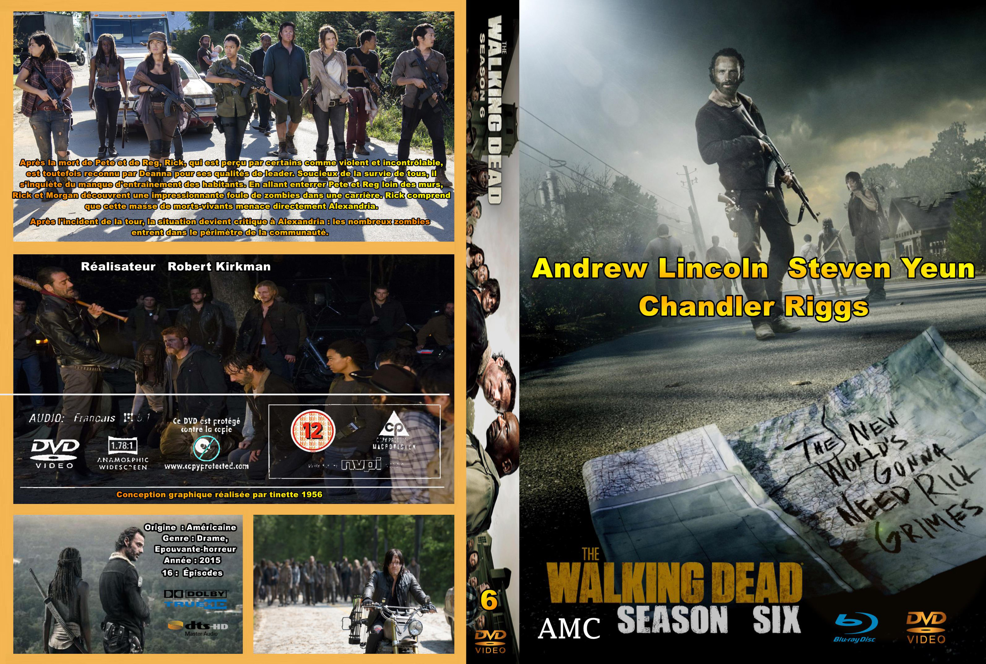 Jaquette DVD The Walking dead Saison 6 custom