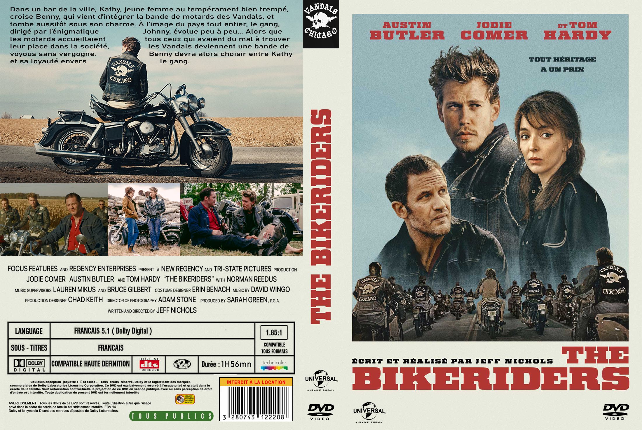 Jaquette DVD The bikeriders custom