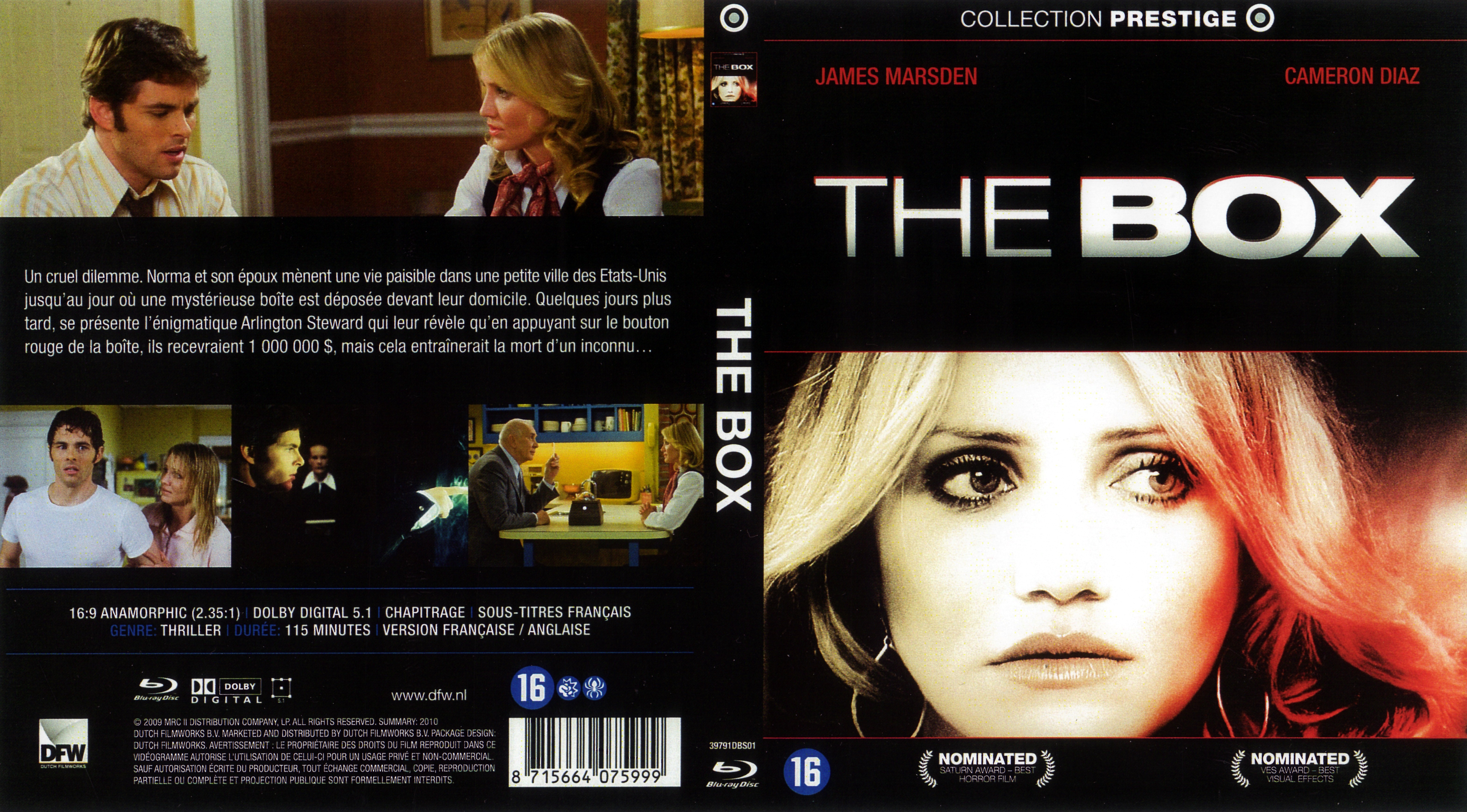 Jaquette DVD de The box (BLU-RAY) v2 - Cinéma Passion