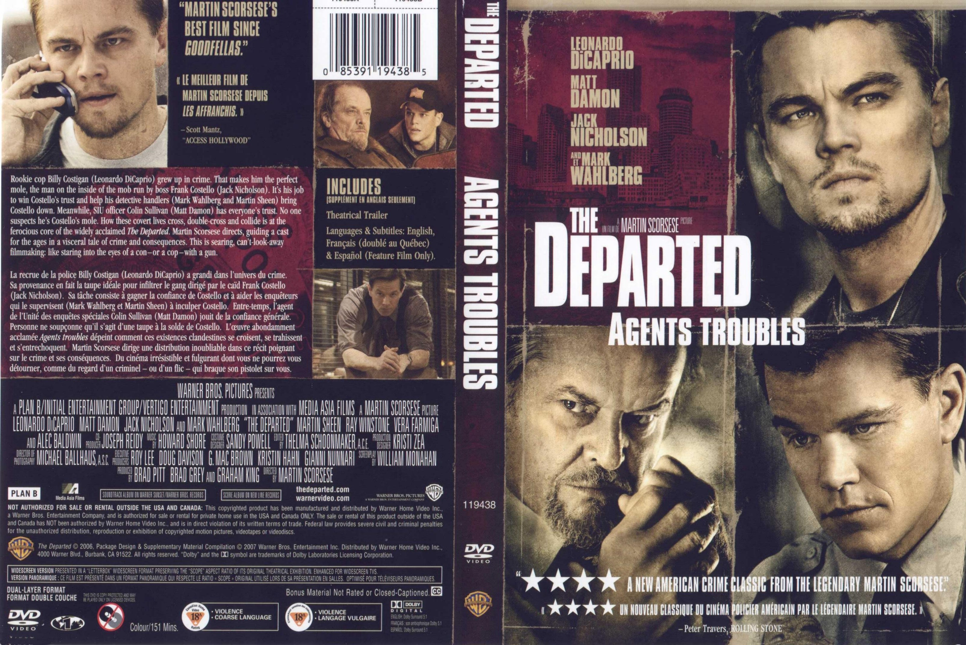 Jaquette DVD The departed