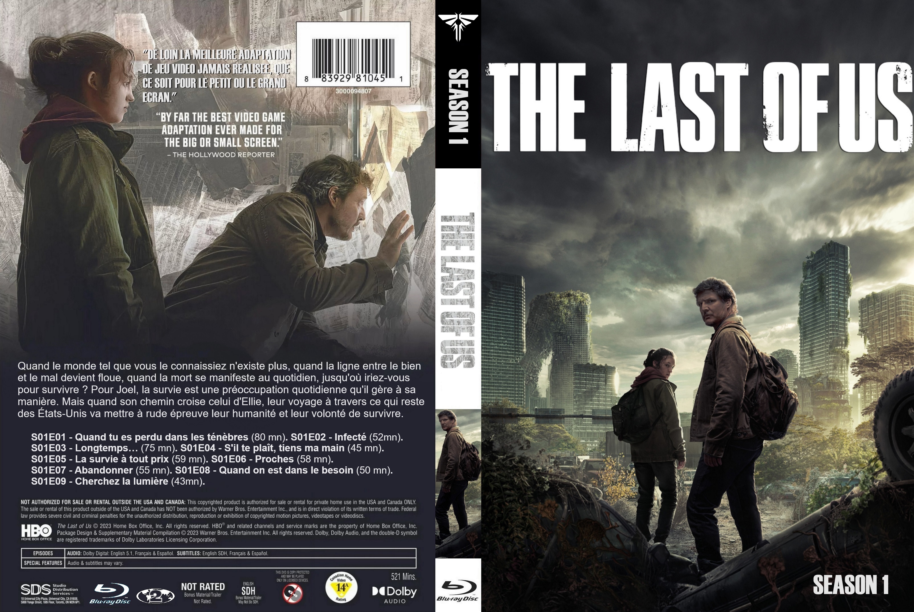 Jaquette DVD The last of us saison 1 custom