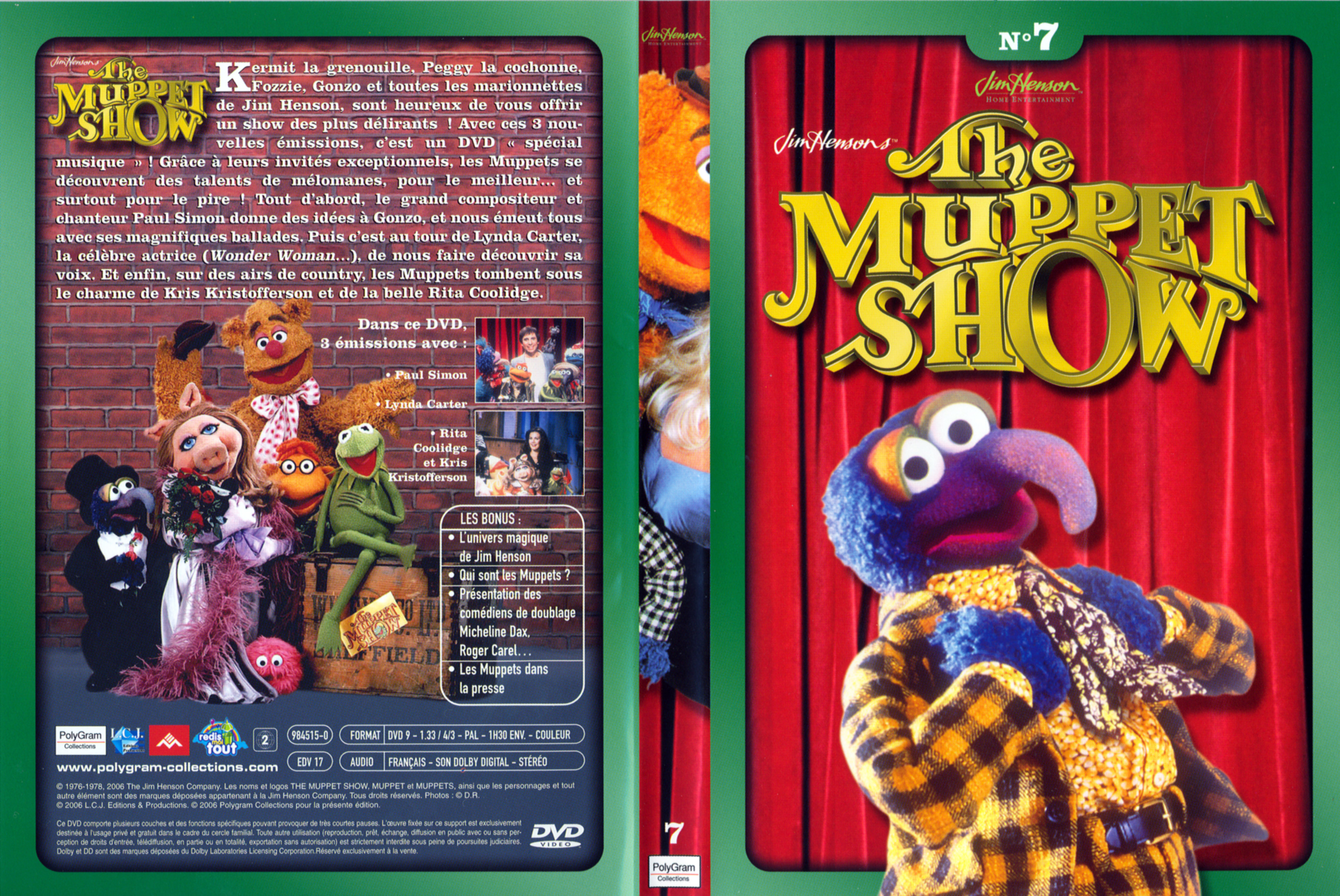 Jaquette DVD The muppet show vol 7