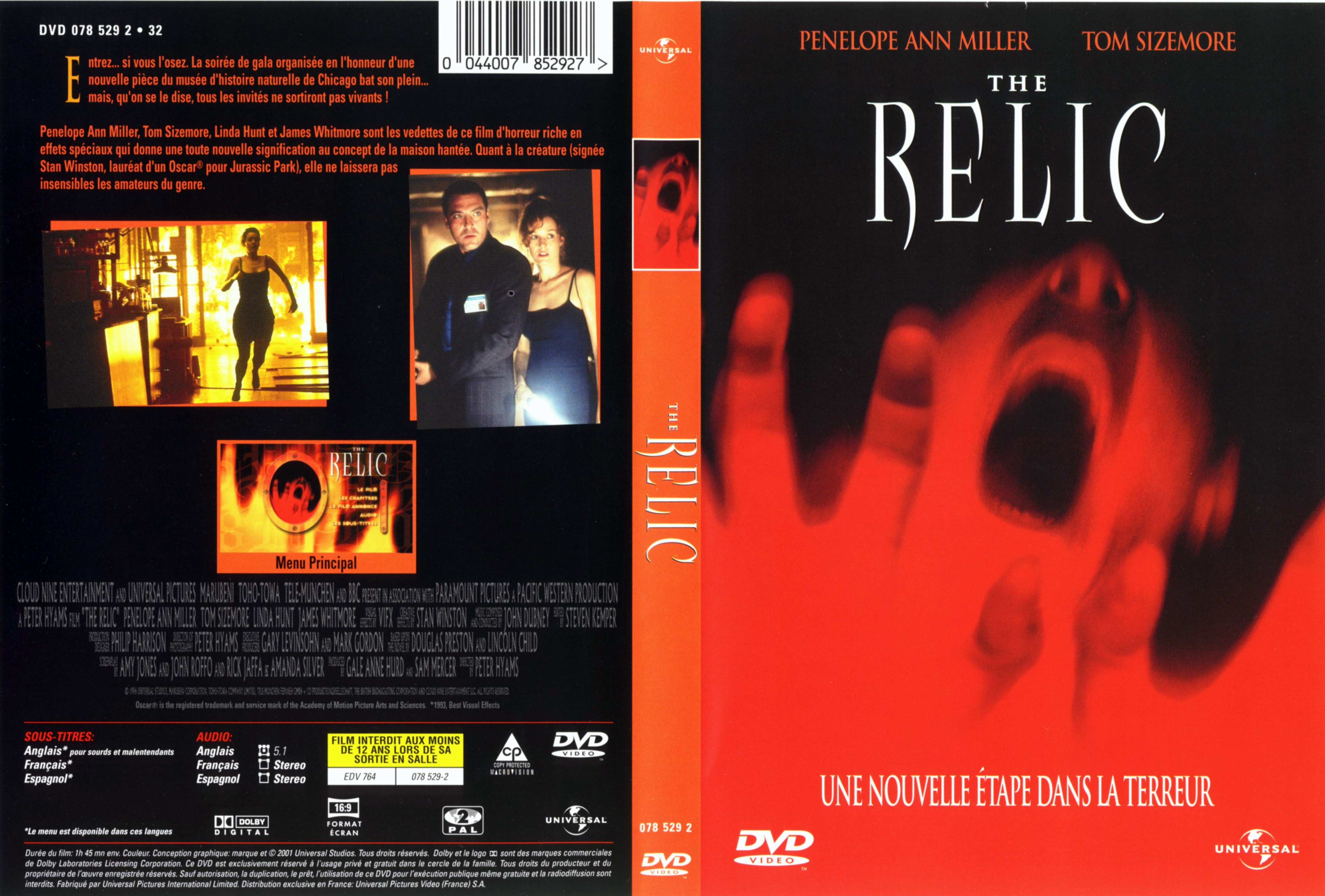 Jaquette DVD The relic